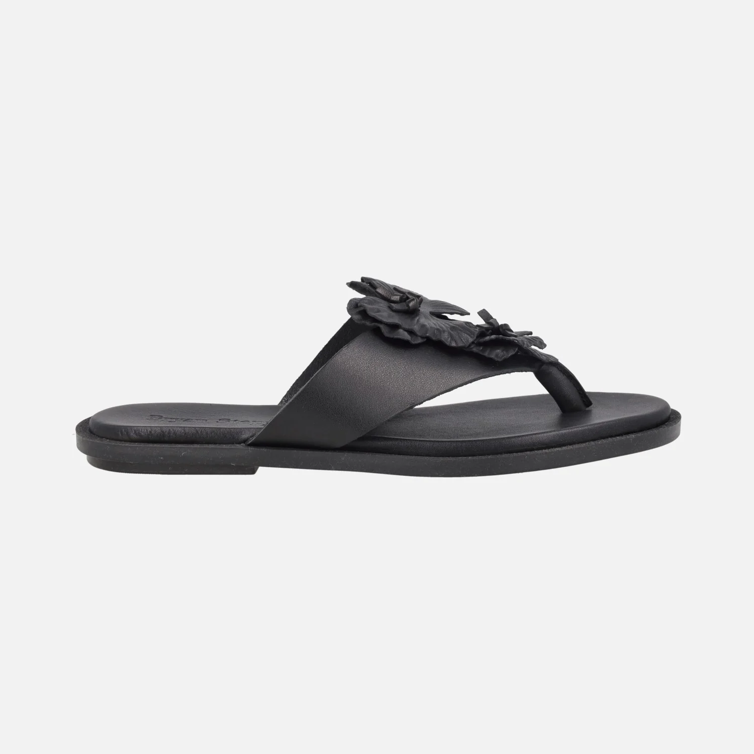Sandalias planas Bari en piel negra
