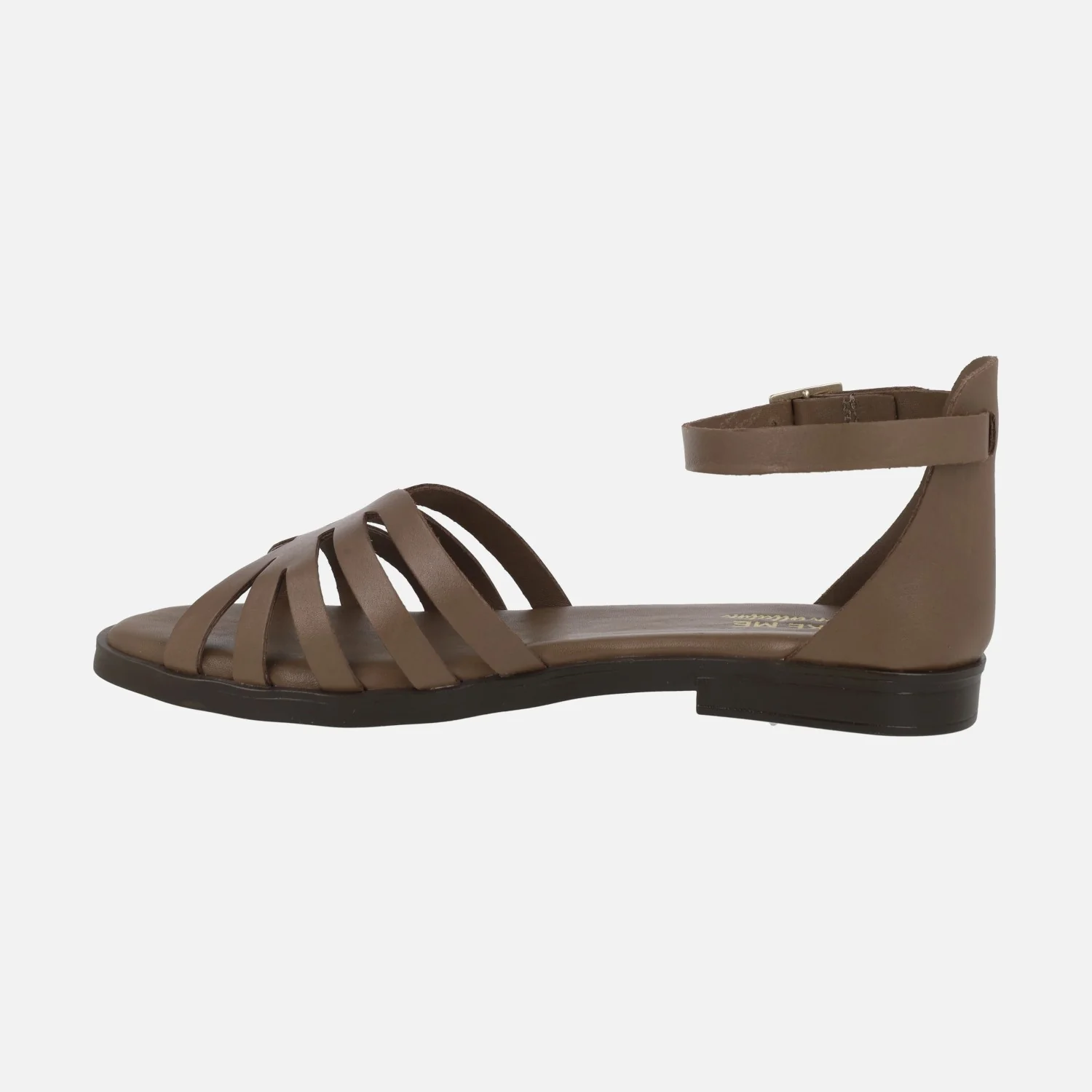 Sandalias planas cerradas de talón con pulsera al tobillo - Image 3