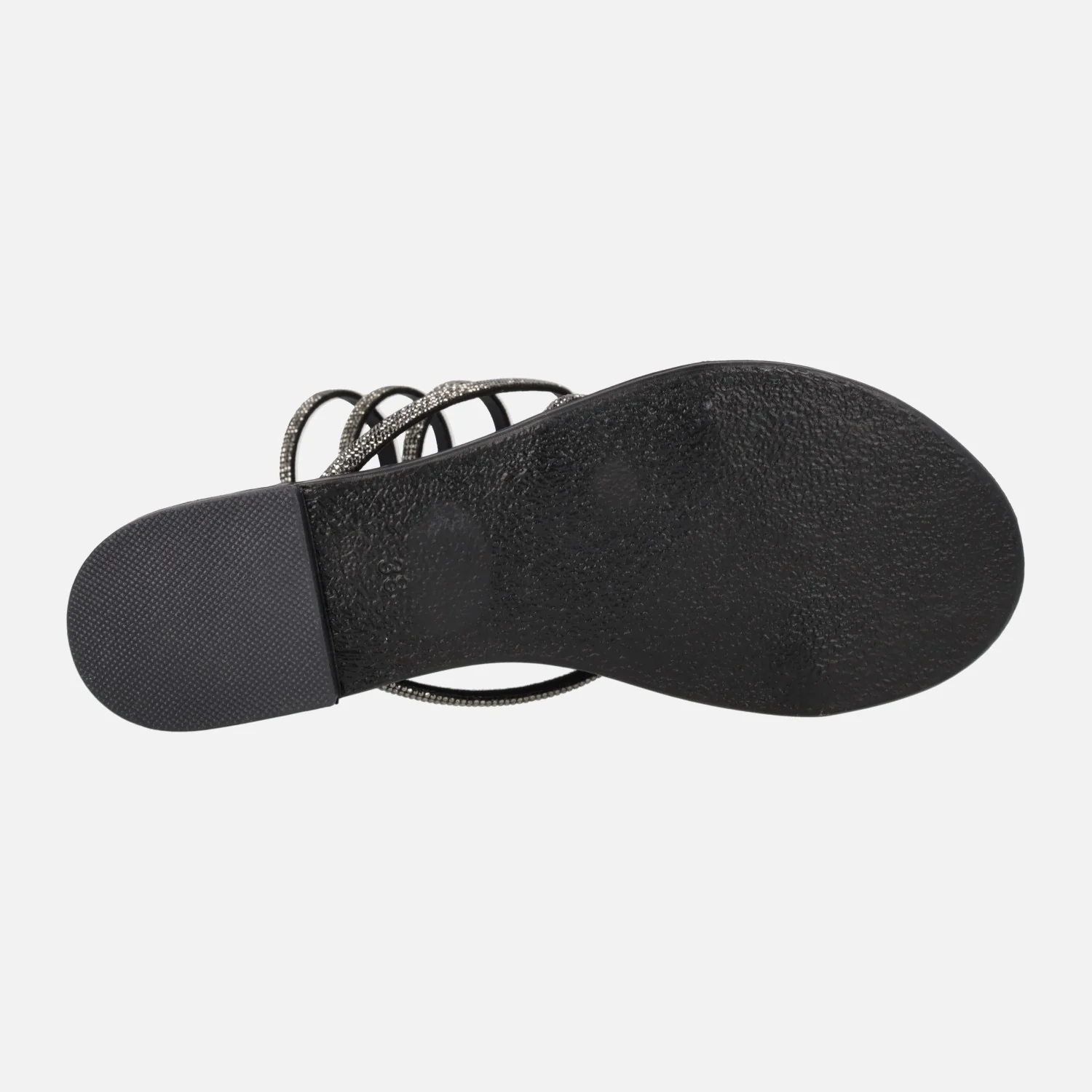 Sandalias planas de strass con tira en espiral ajustable al tobillo - Image 5