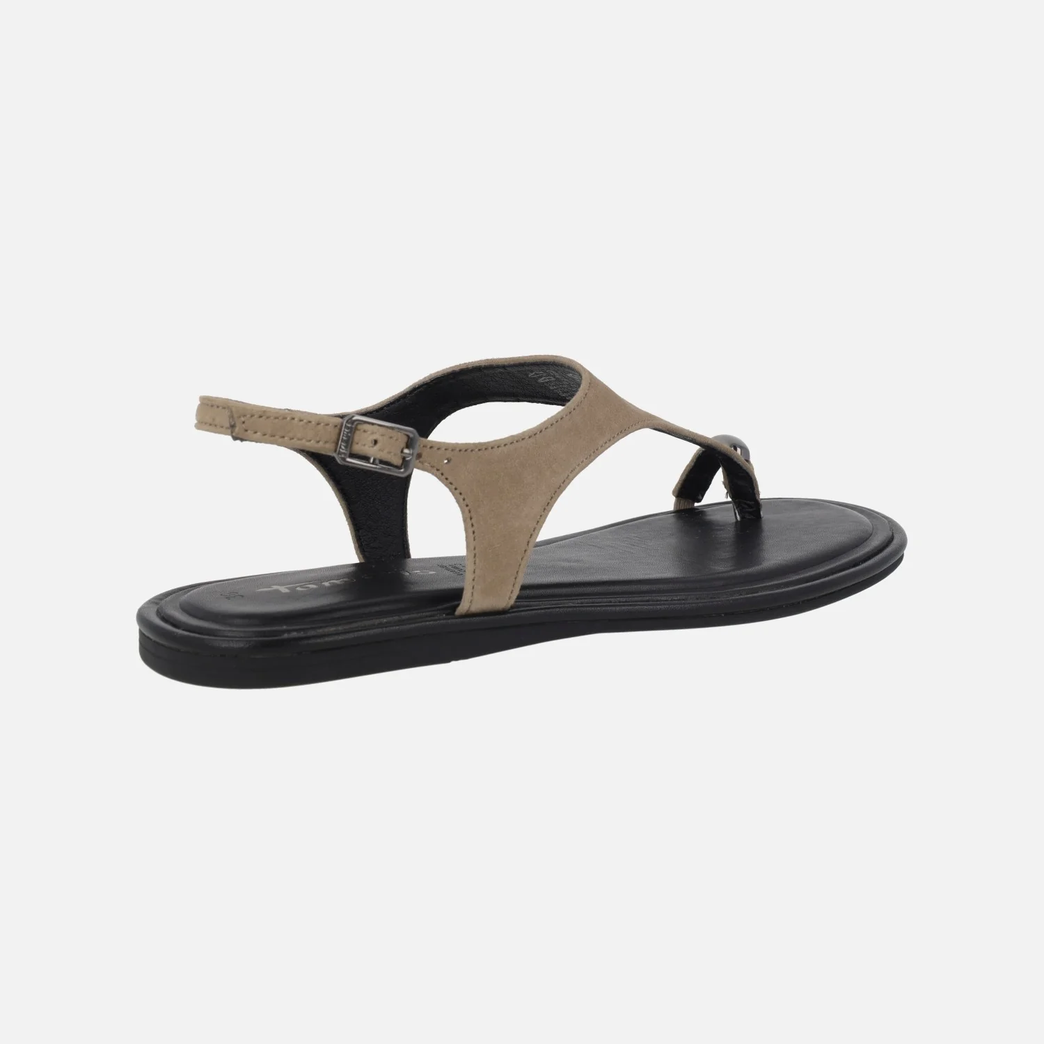Sandalias planas de piel con pieza para dedo efecto anillo - Image 10