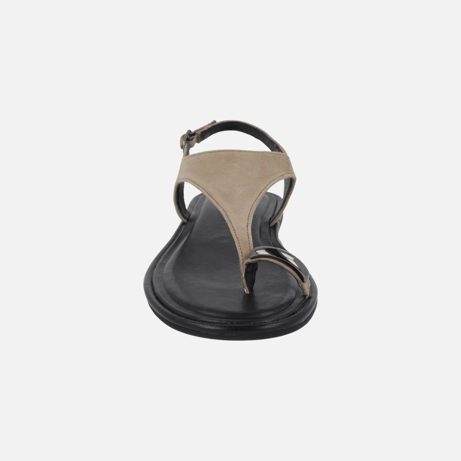 Sandalias planas de piel con pieza para dedo efecto anillo - Image 11