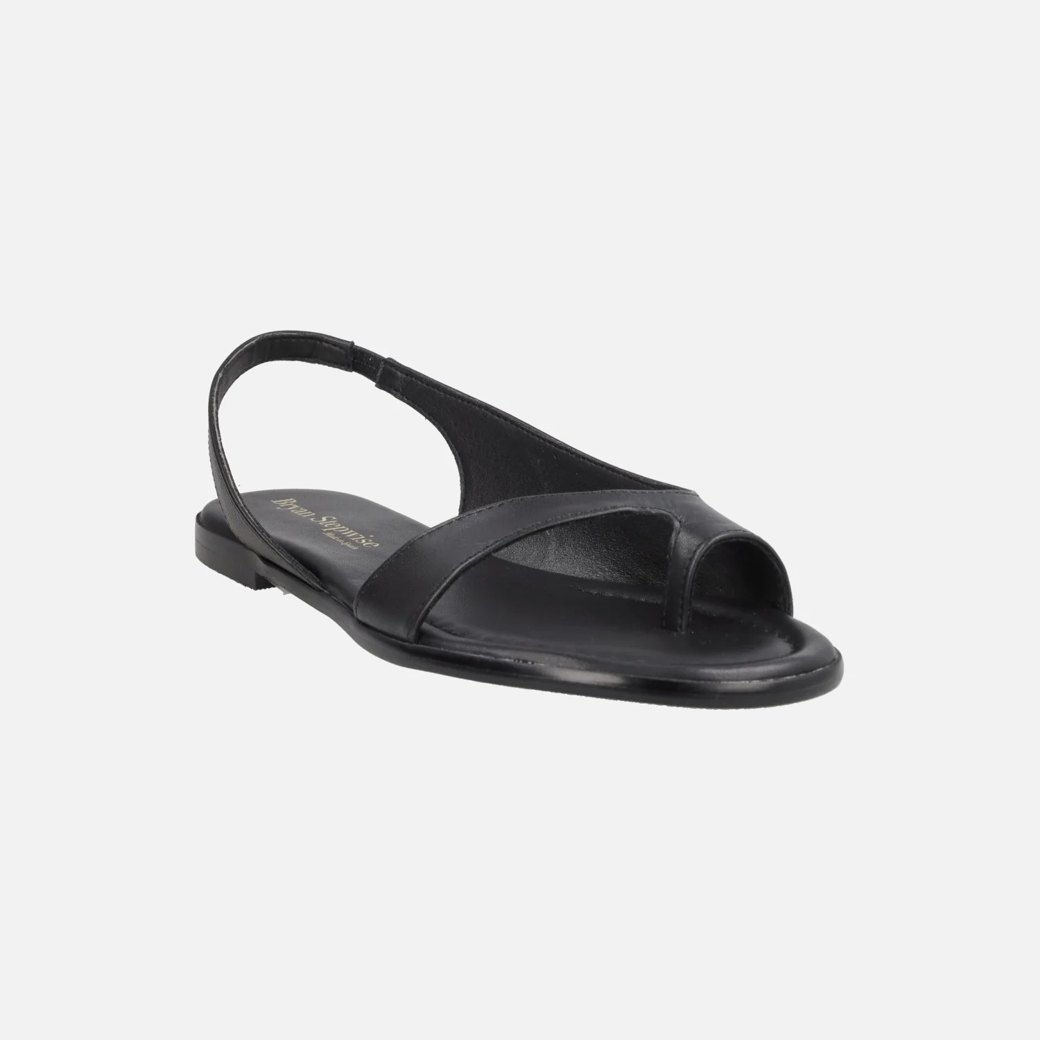 Sandalias planas de piel con pieza para dedo Salma - Image 2