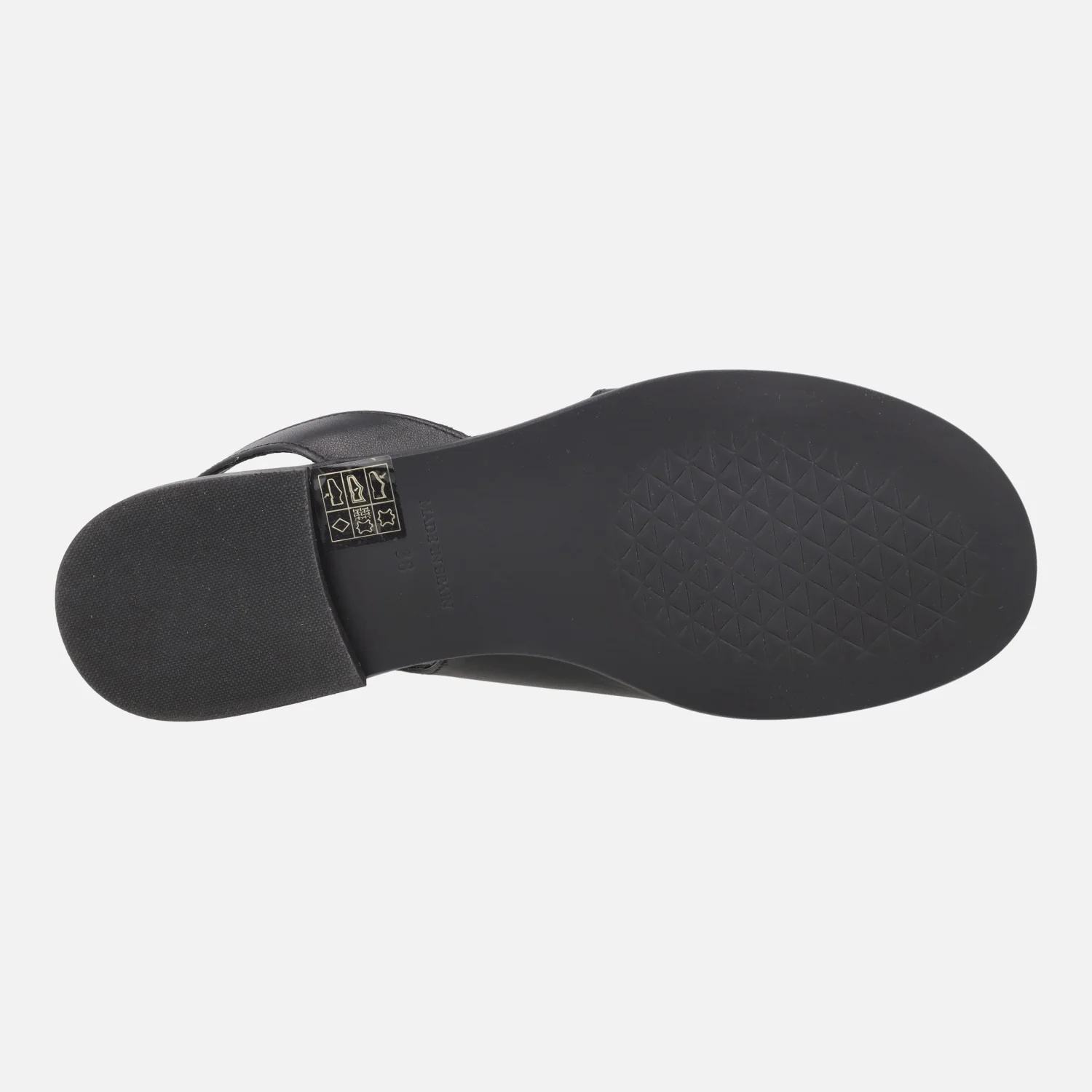Sandalias planas de piel con pieza para dedo Salma - Image 6
