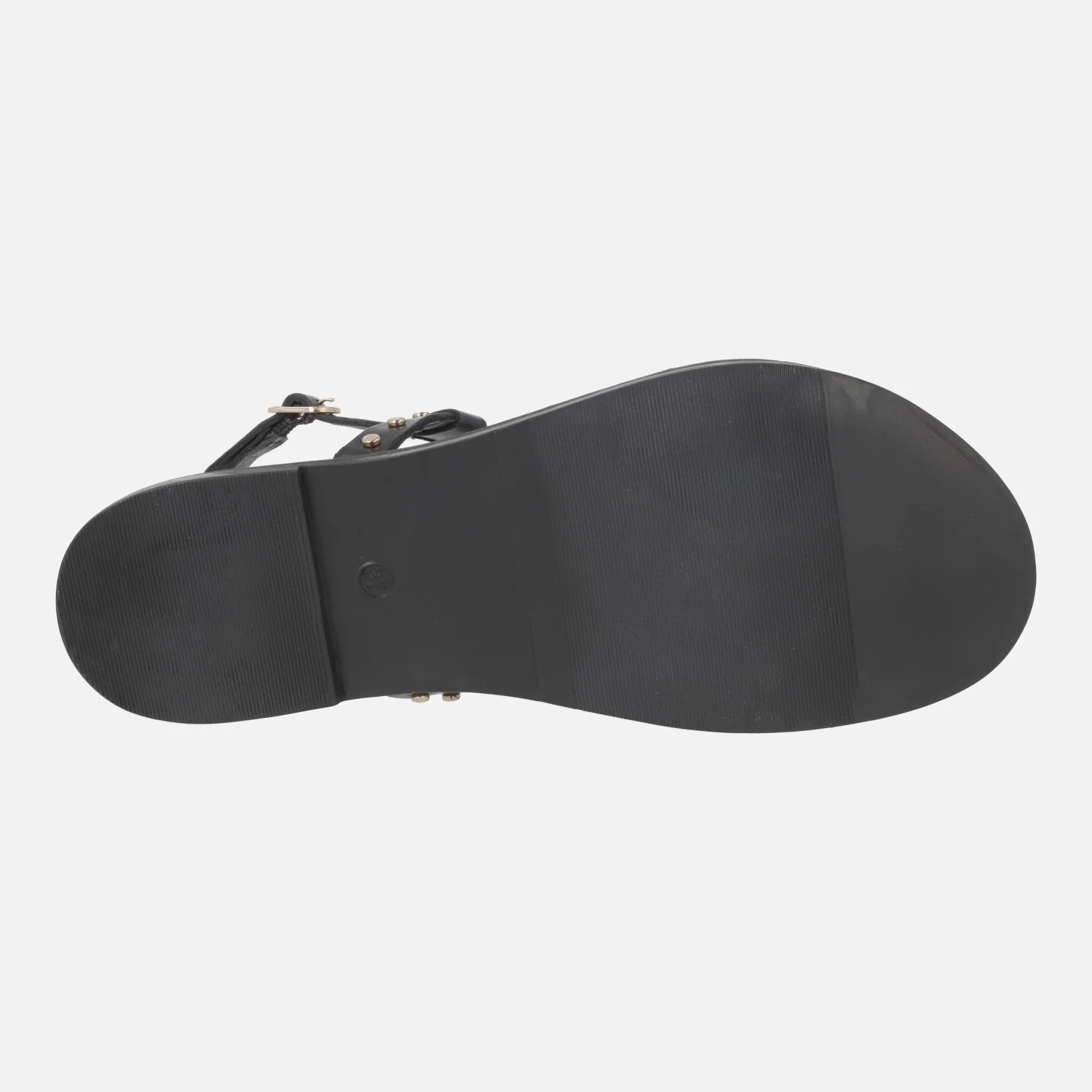 Sandalias planas de piel con tachas doradas - Image 6