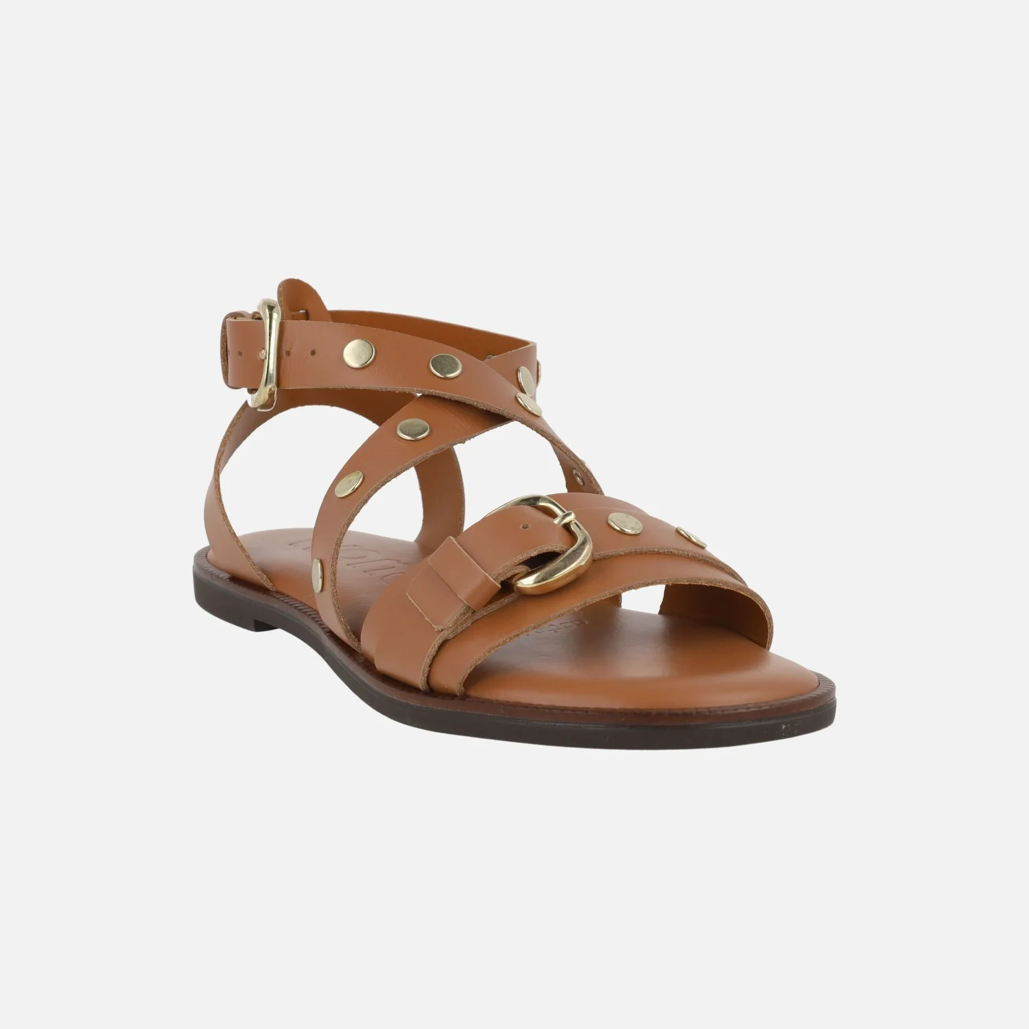 Sandalias planas de piel con tachas Kora 42 - Image 8