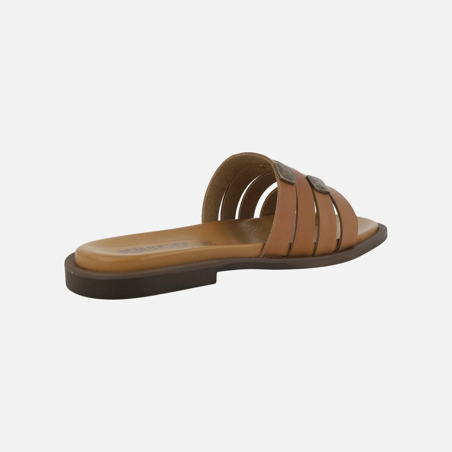 Sandalias planas de piel de tiras con pieza para dedo - Image 4