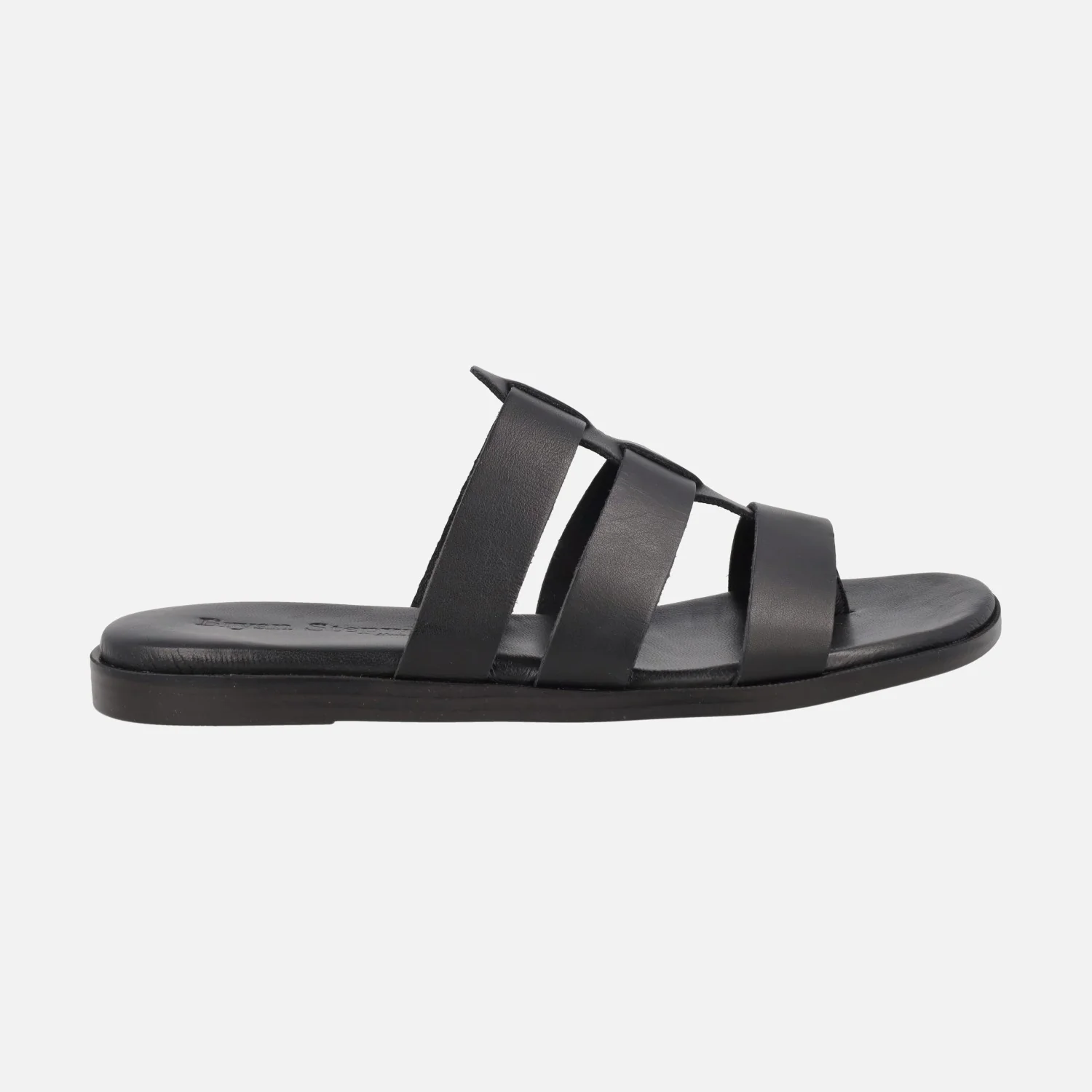 Sandalias planas descalzas de piel