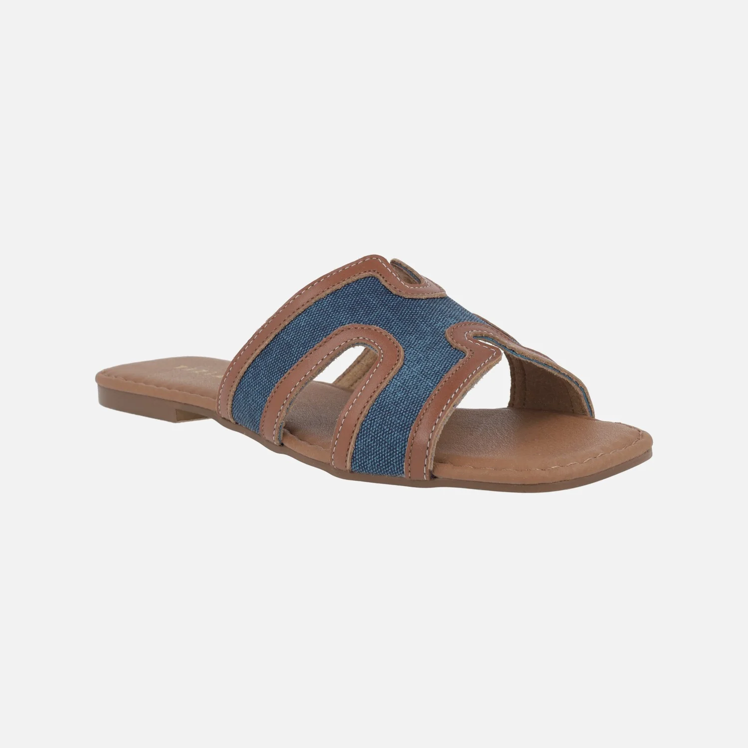 Sandalias planas en combinado bicolor - Image 2