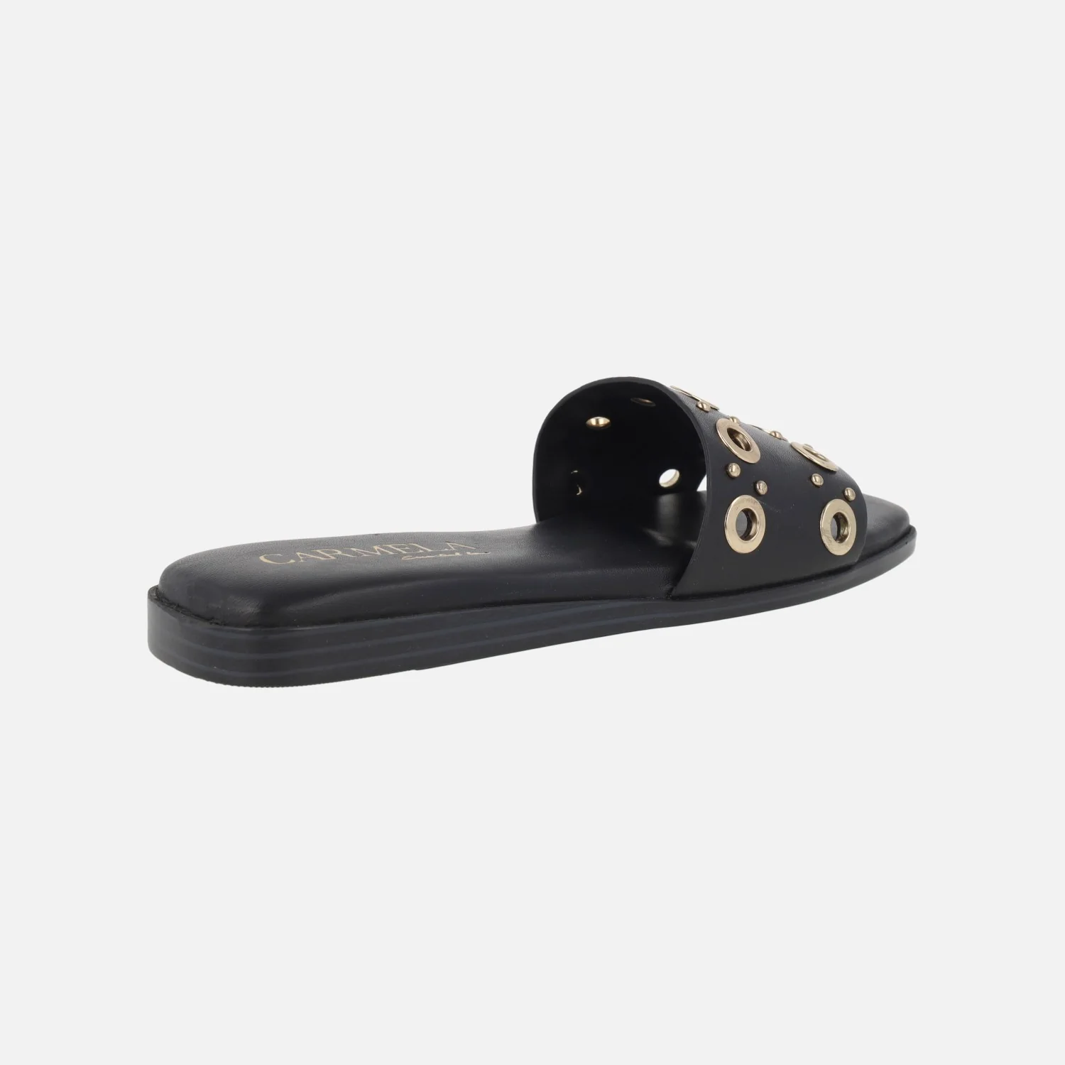 Sandalias planas estilo palas en piel con remaches metálicos - Image 10