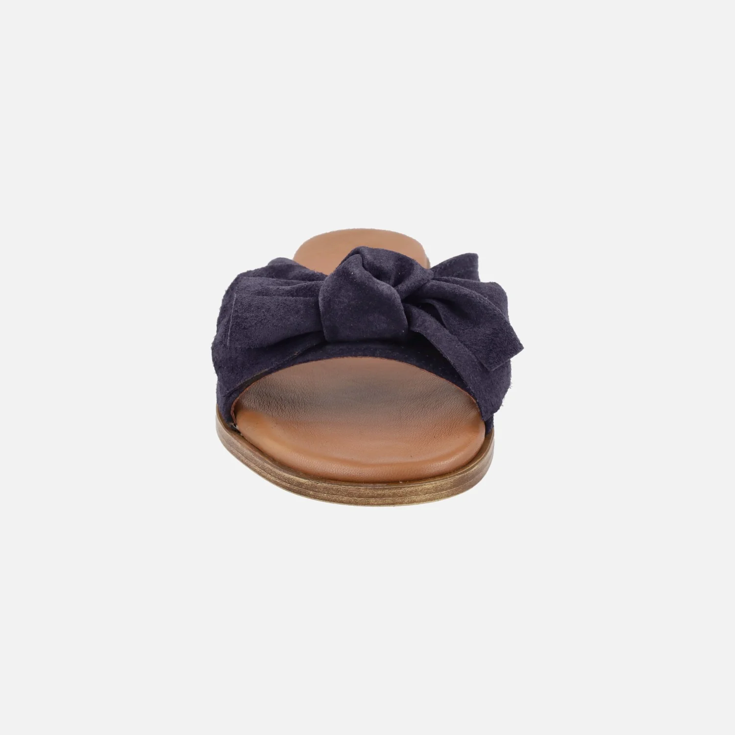 Sandalias planas estilo palas en serraje con lazo - Image 11