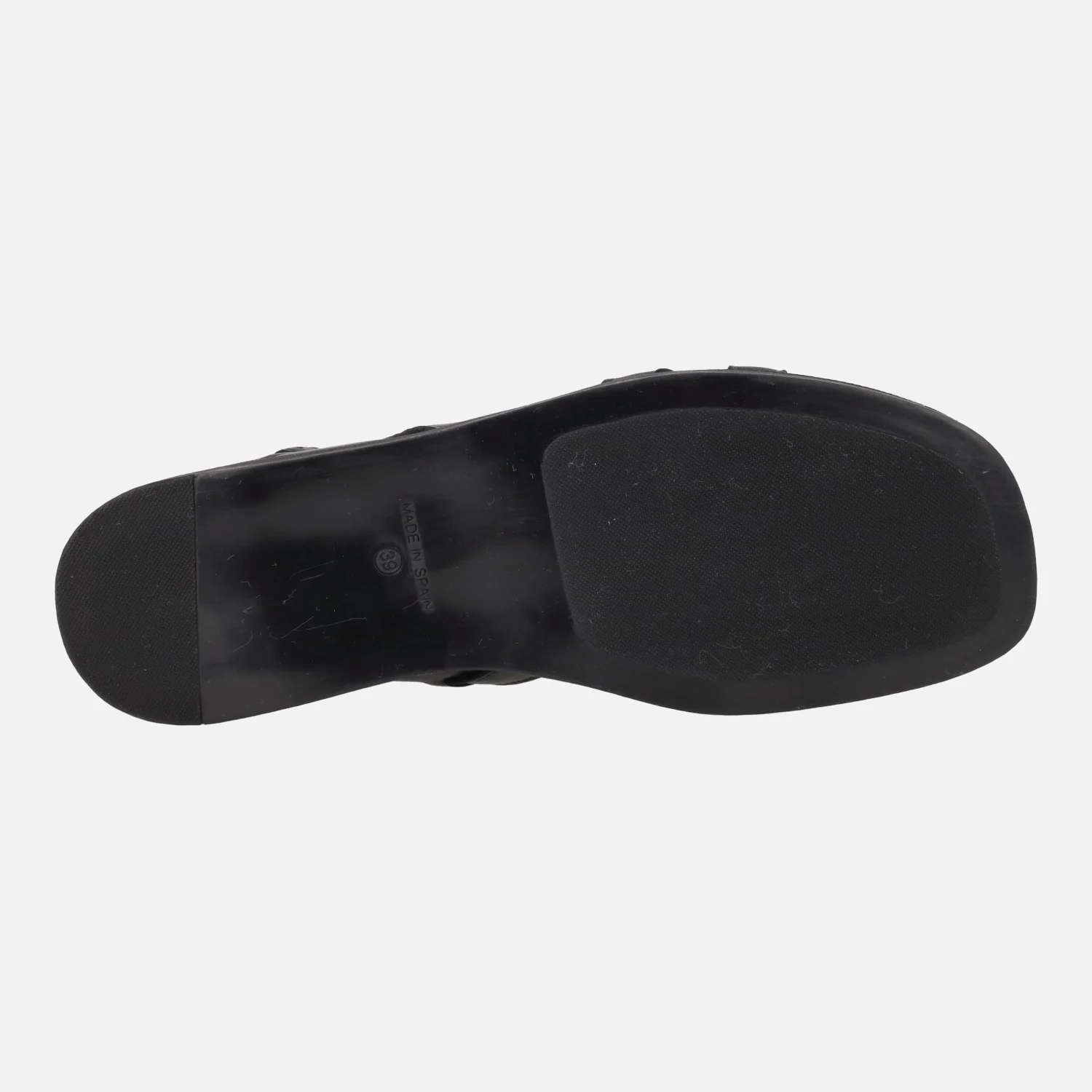 Sandalias planas negras de piel Sheila - Image 6