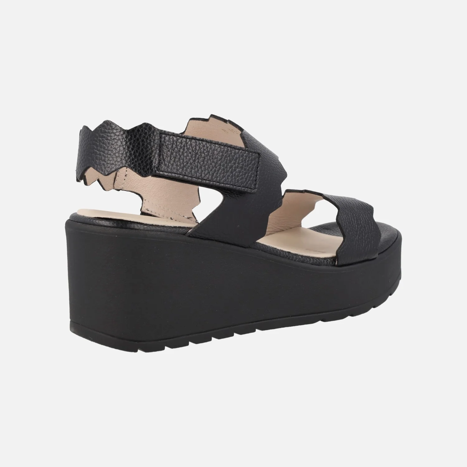 Sandalias Purpura de piel con cuña WondersFLY - Image 11