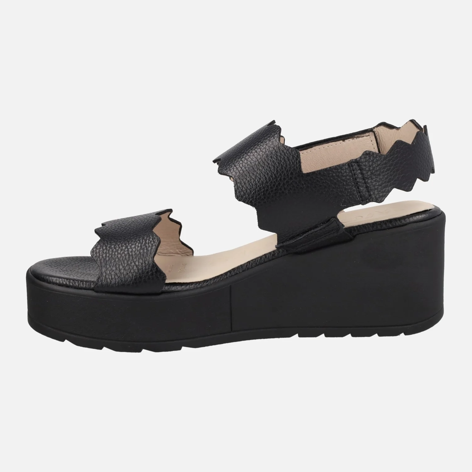 Sandalias Purpura de piel con cuña WondersFLY - Image 12