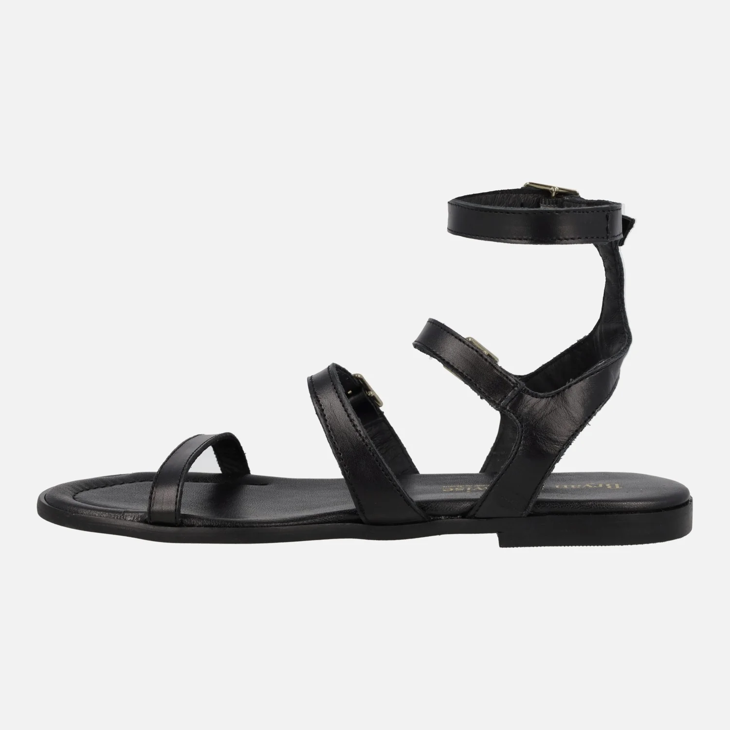 Sandalias romanas de piel con cuatro tiras Creta - Image 8