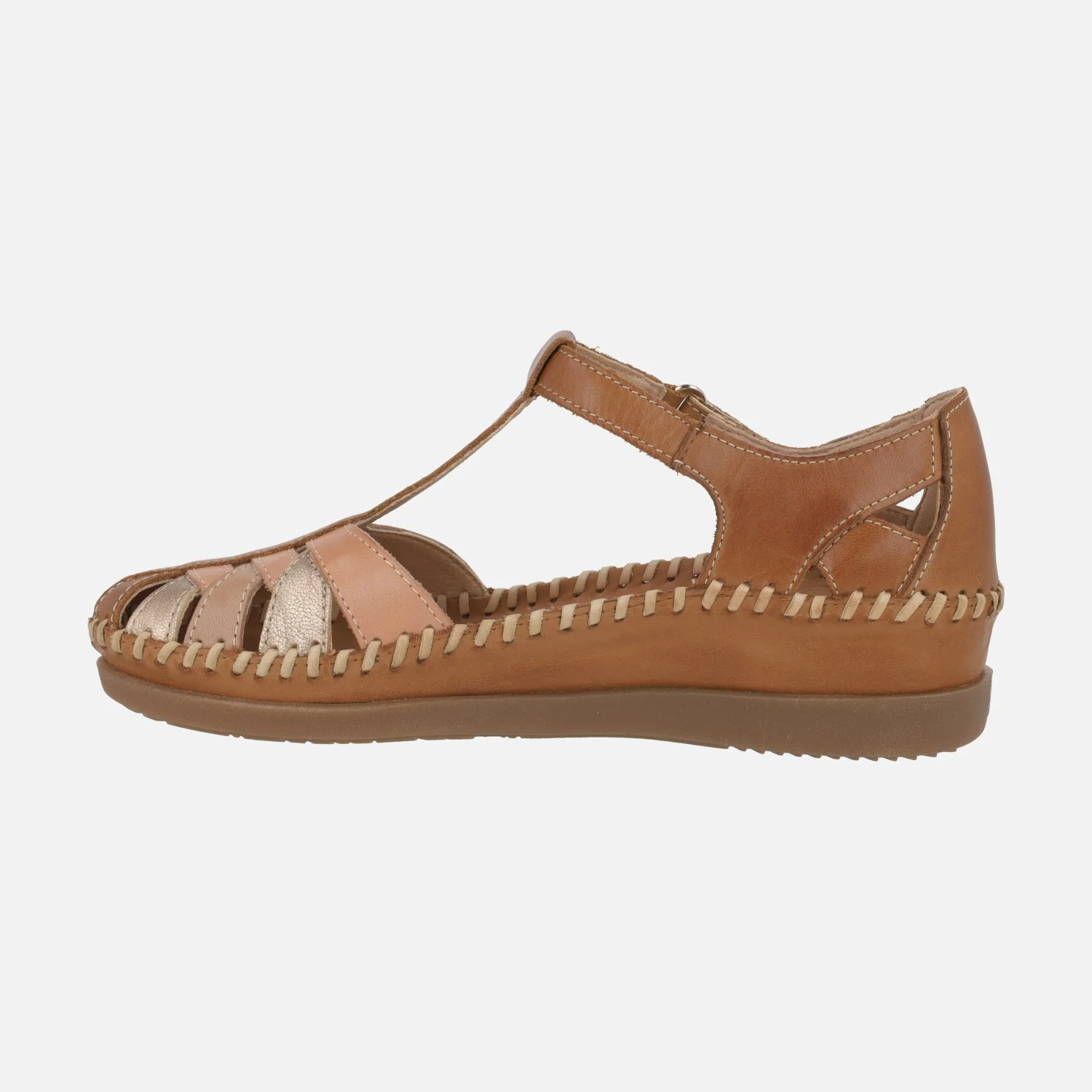 Sandalias semi abiertas en combinado de color Cadaques - Image 3
