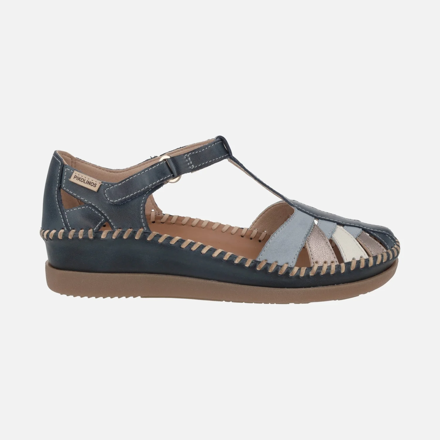 Sandalias semi abiertas en combinado de color Cadaques - Image 7