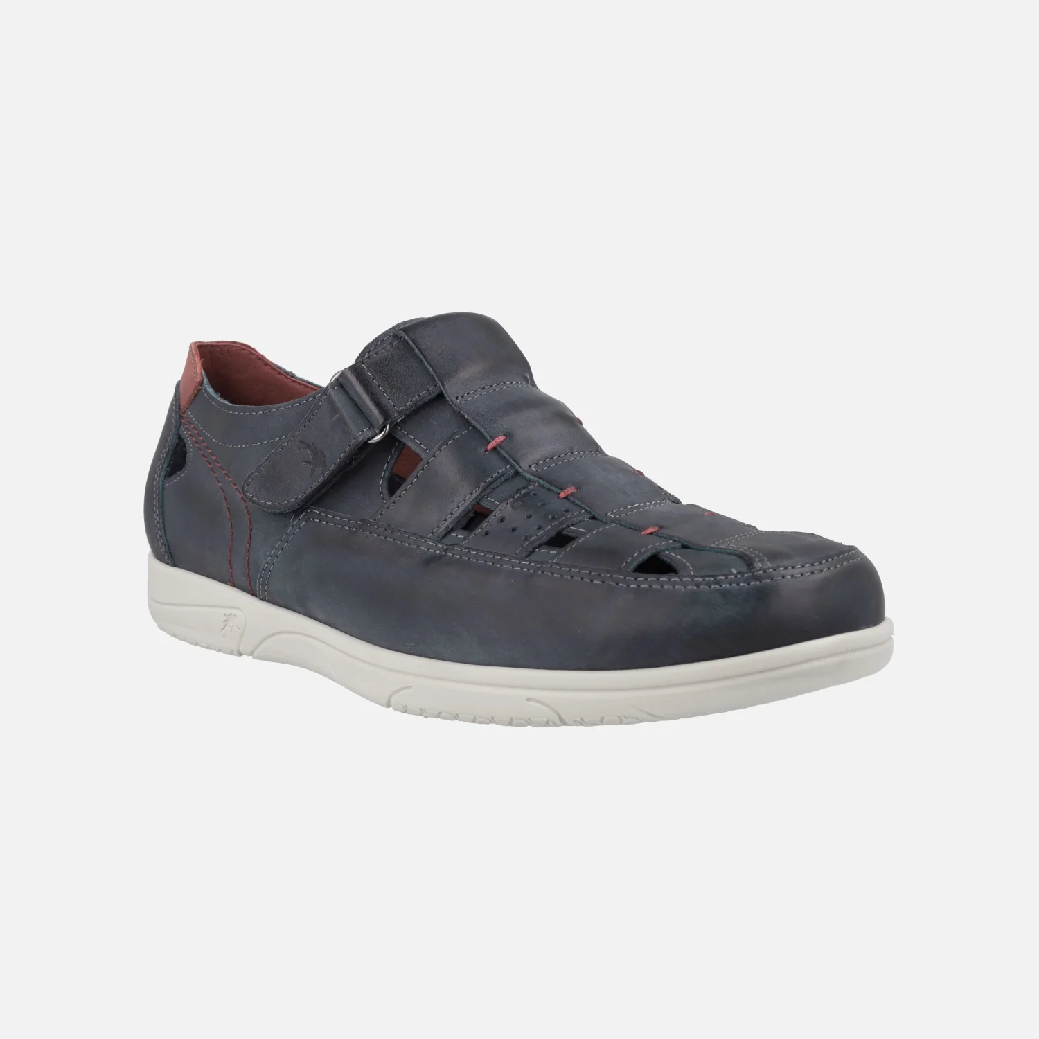 Sandalias semiabiertas para hombre con cierre de velcro Sumatra - Image 2