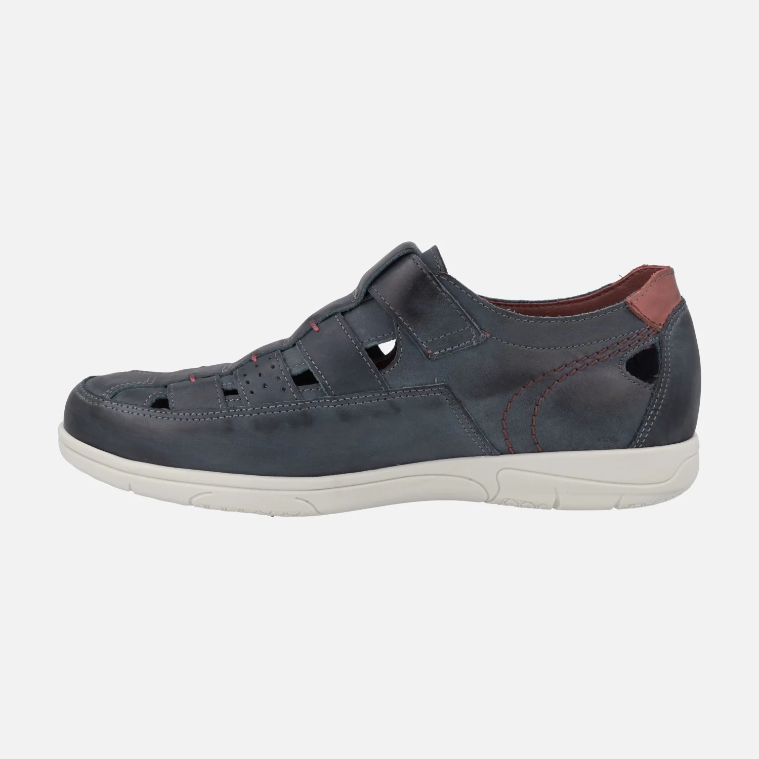 Sandalias semiabiertas para hombre con cierre de velcro Sumatra - Image 3