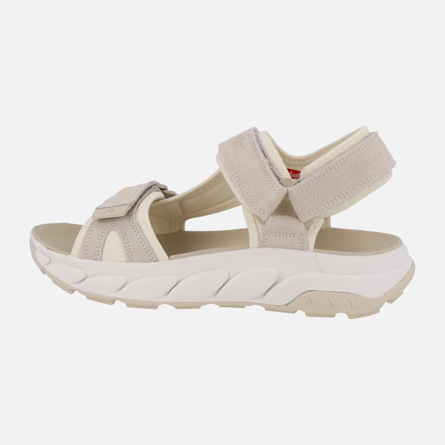 Sandalias Wallander en combinado marfil con velcros ajustables - Image 3
