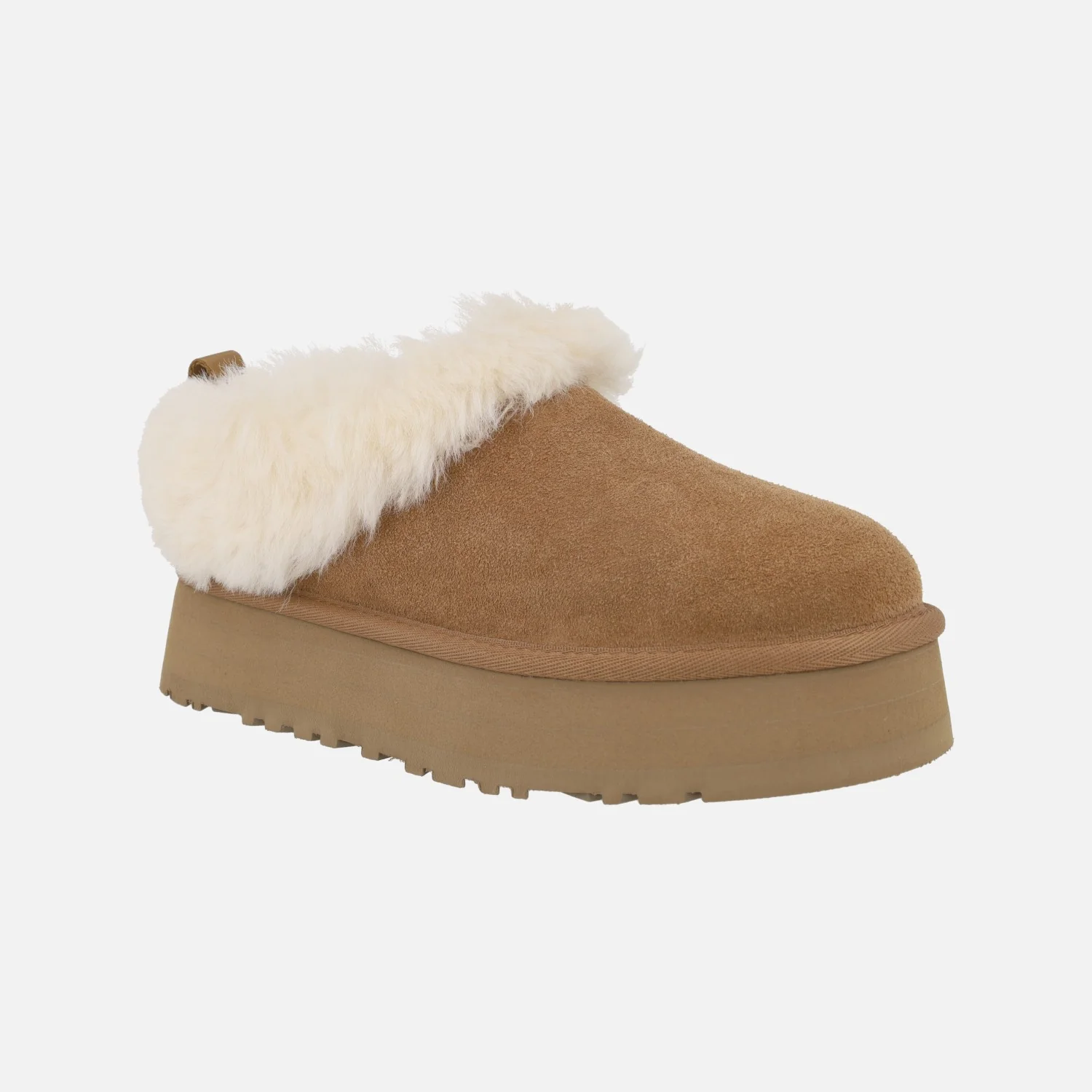 Ugg Tazzelle chesnut con vuelta de pelo y plataforma - Image 2