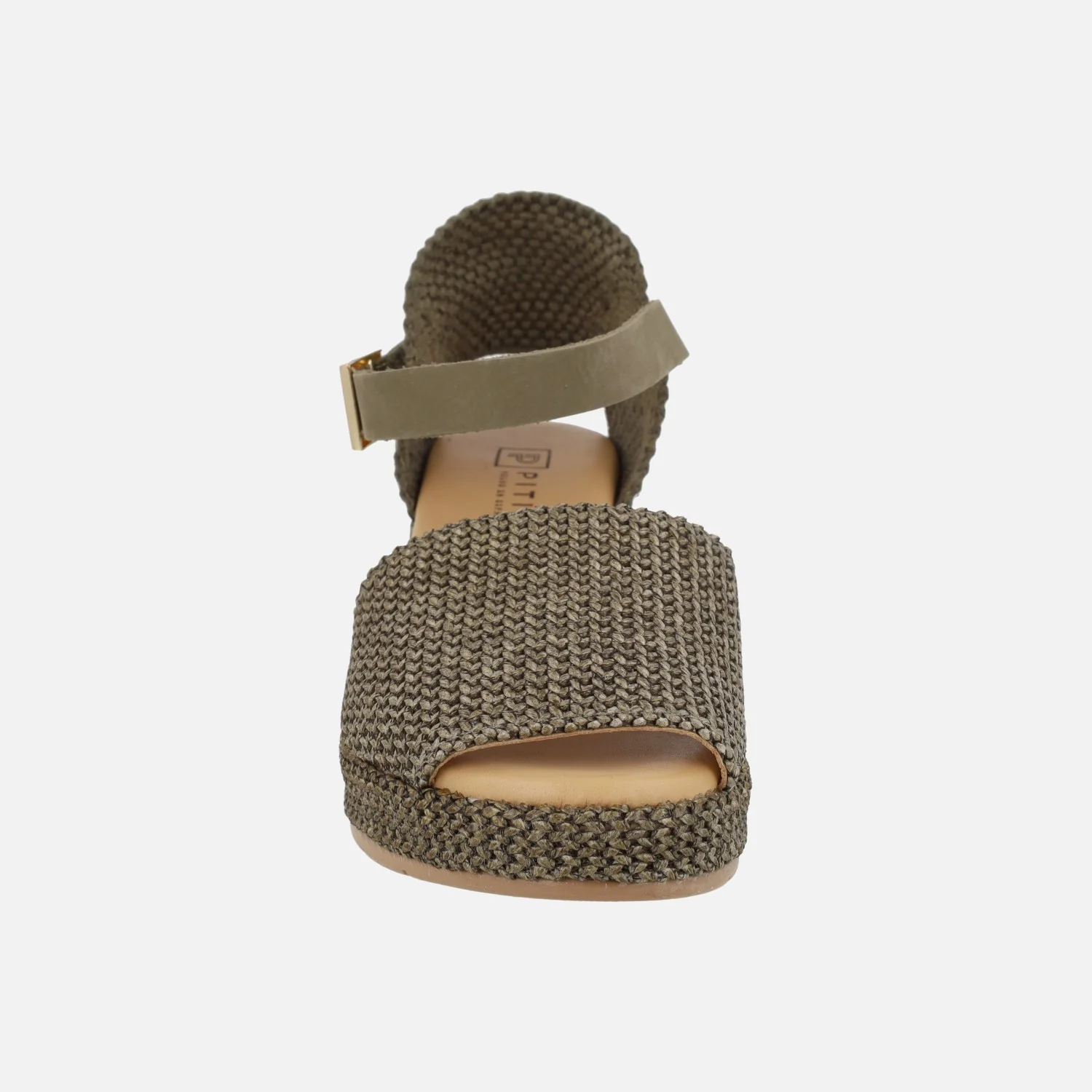 Zapatillas abiertas de puntera en tejido rafia con pulsera al tobillo - Image 11