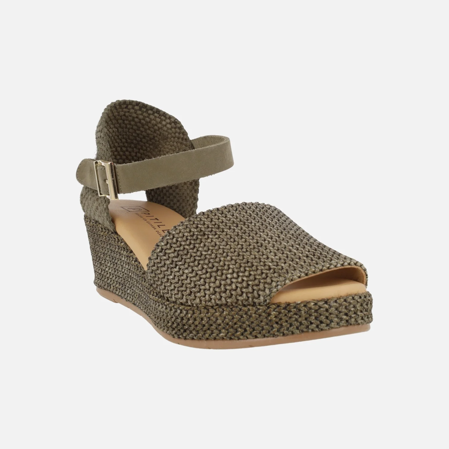 Zapatillas abiertas de puntera en tejido rafia con pulsera al tobillo - Image 8