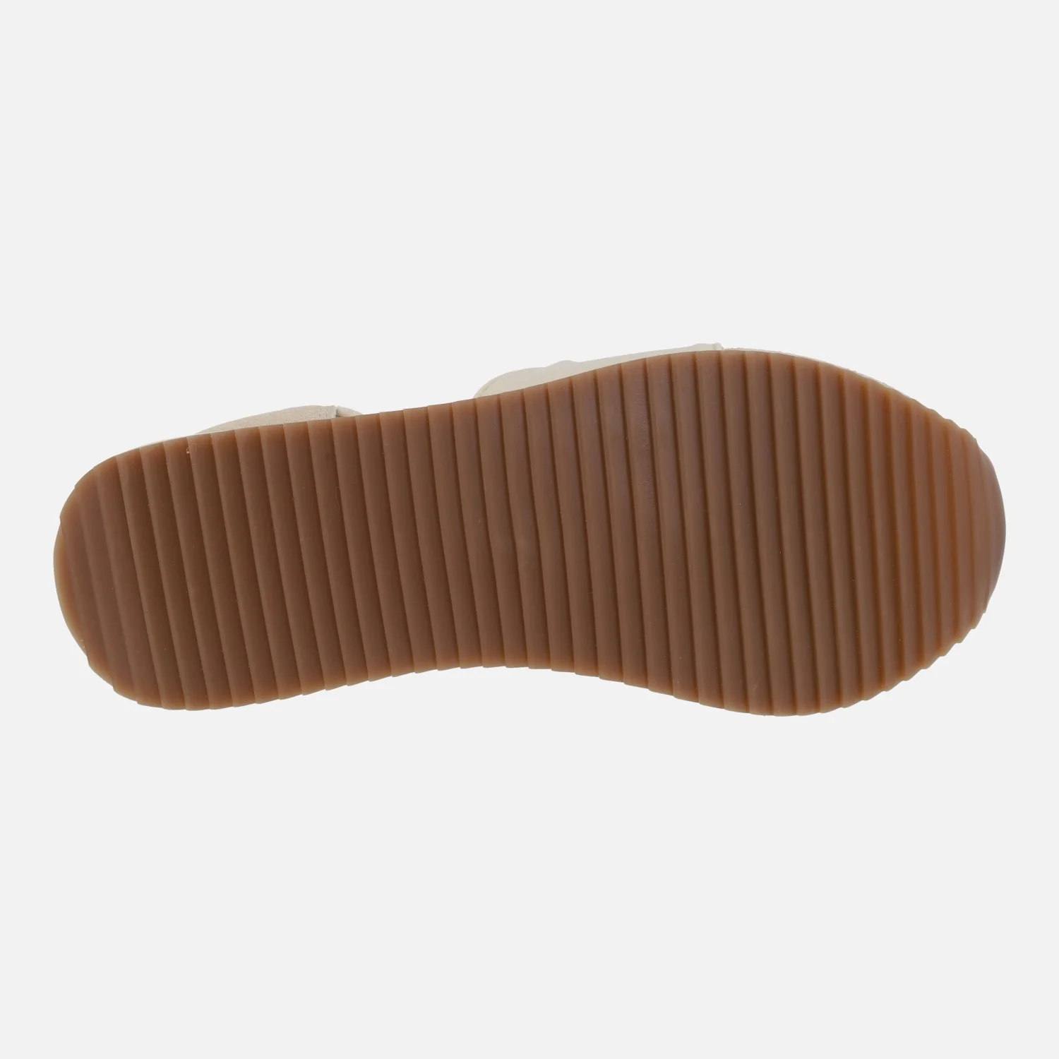 Zapatillas abiertas TUHELJ en serraje y rejilla beige - Image 6