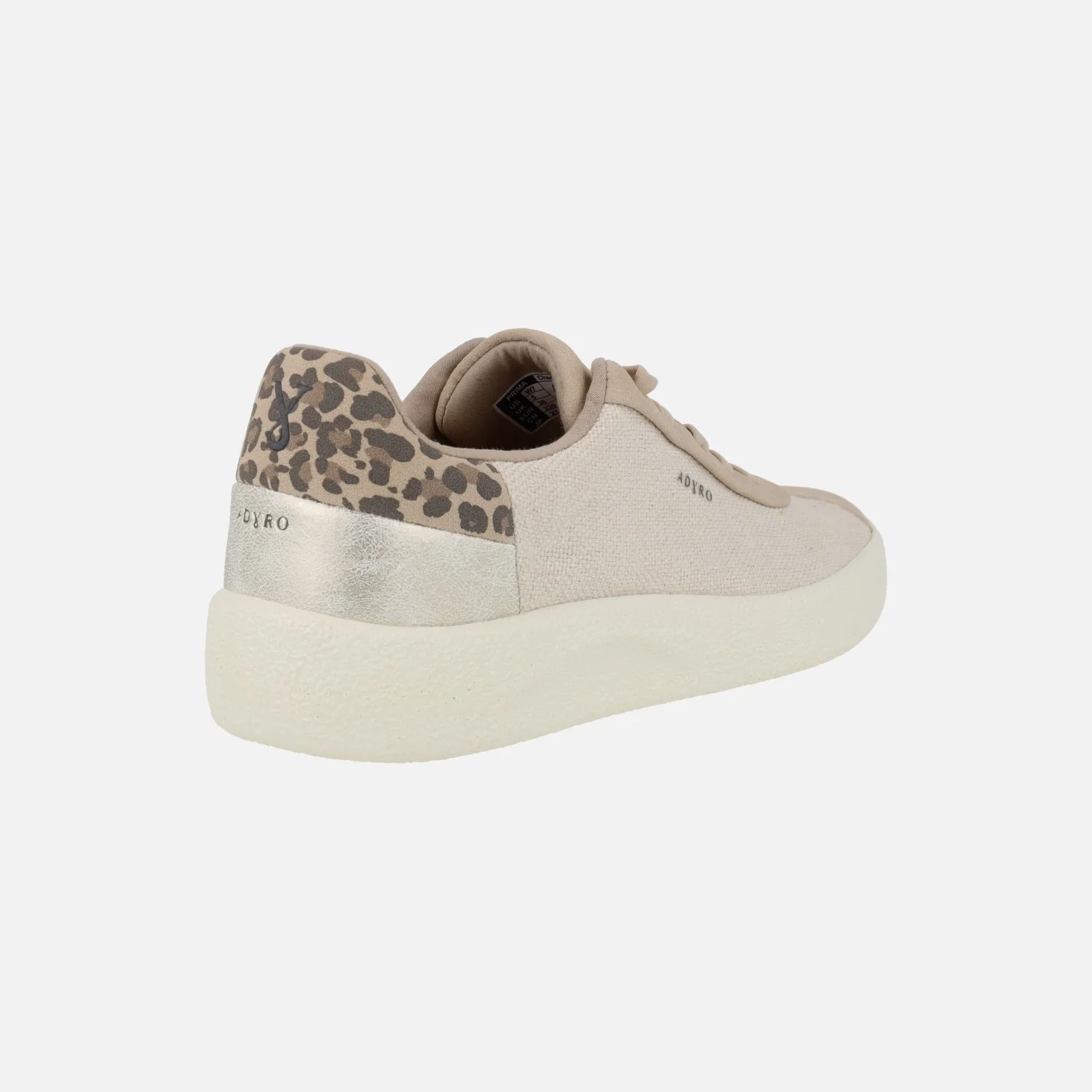 Zapatillas Adyro Cheetah beige con talonera animal print - Image 4