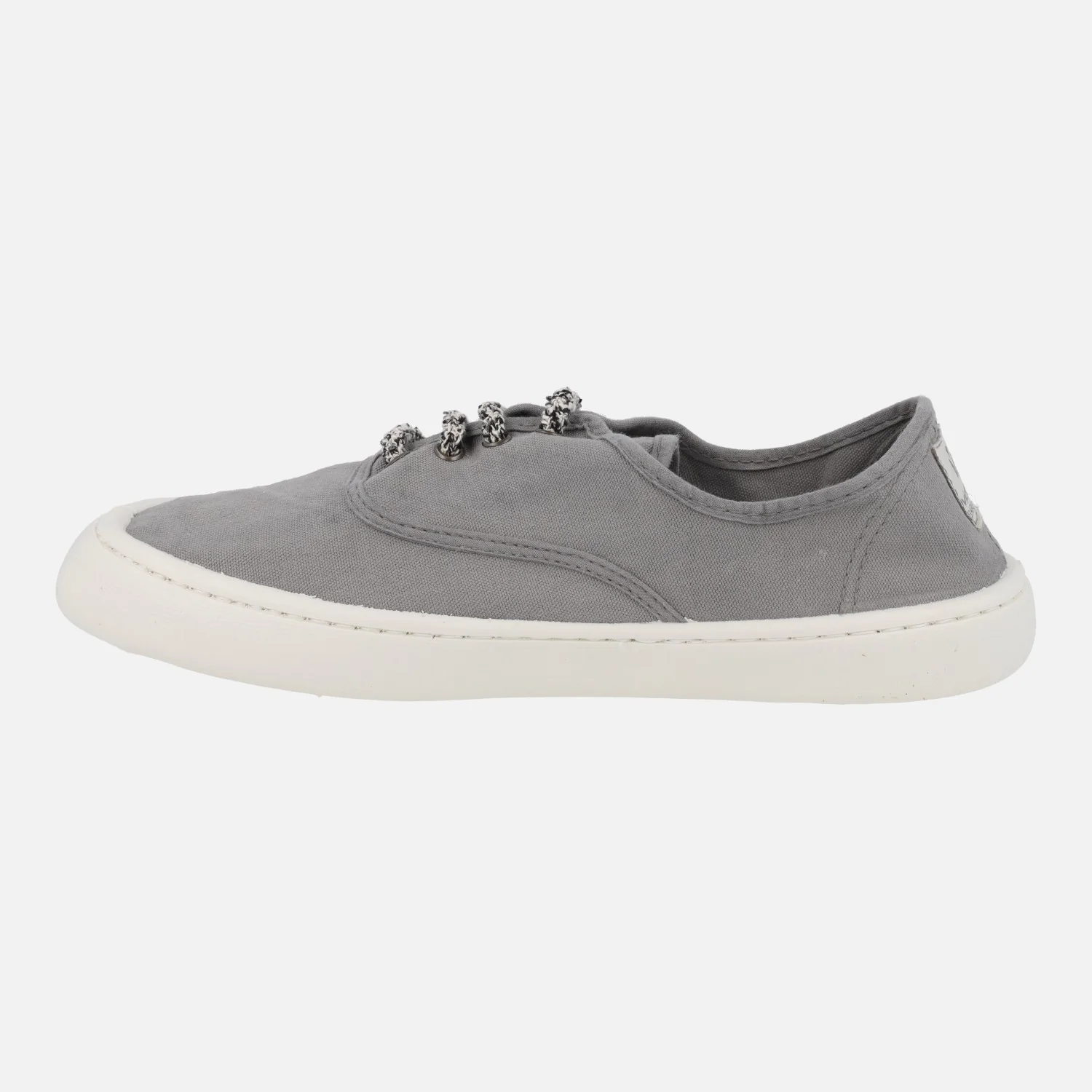 Zapatillas Barefoot de lona tintada Drec para mujer Olmo Gris - Image 3