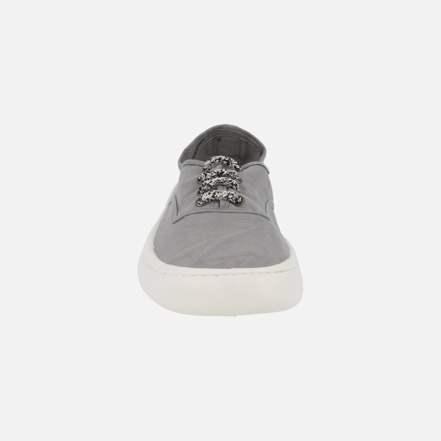 Zapatillas Barefoot de lona tintada Drec para mujer Olmo Gris - Image 4
