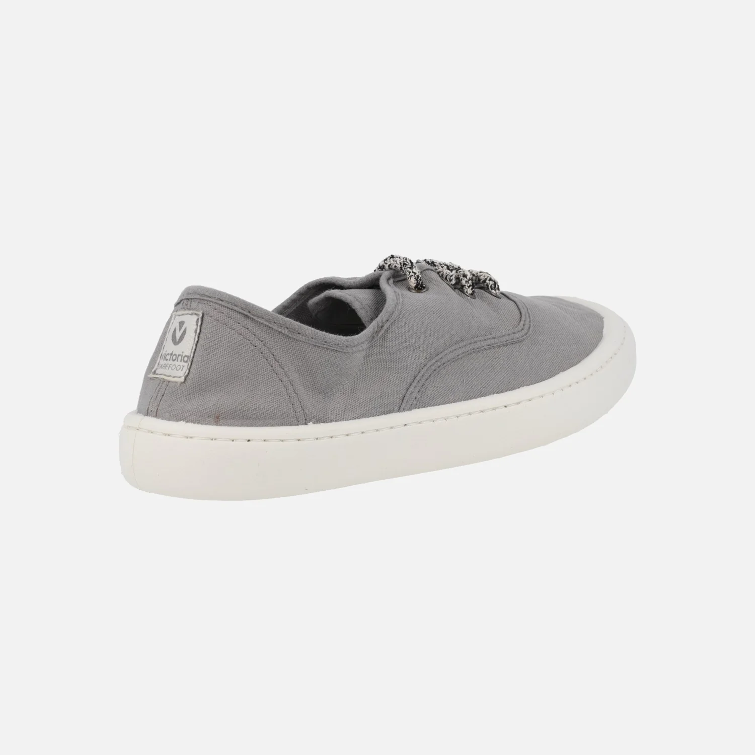 Zapatillas Barefoot de lona tintada Drec para mujer Olmo Gris - Image 5