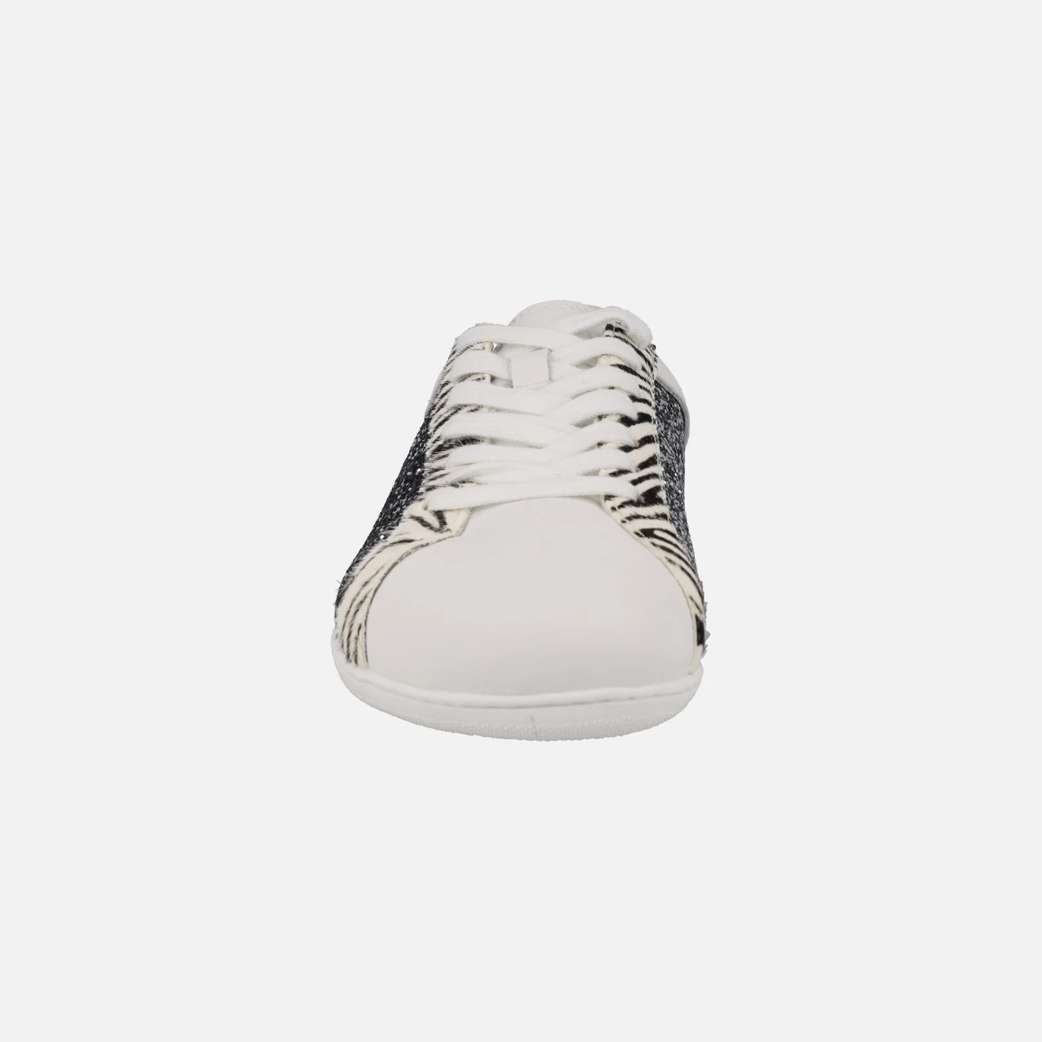 Zapatillas BAREFOOT en glitter plomo y print cebra Leelanau - Image 6