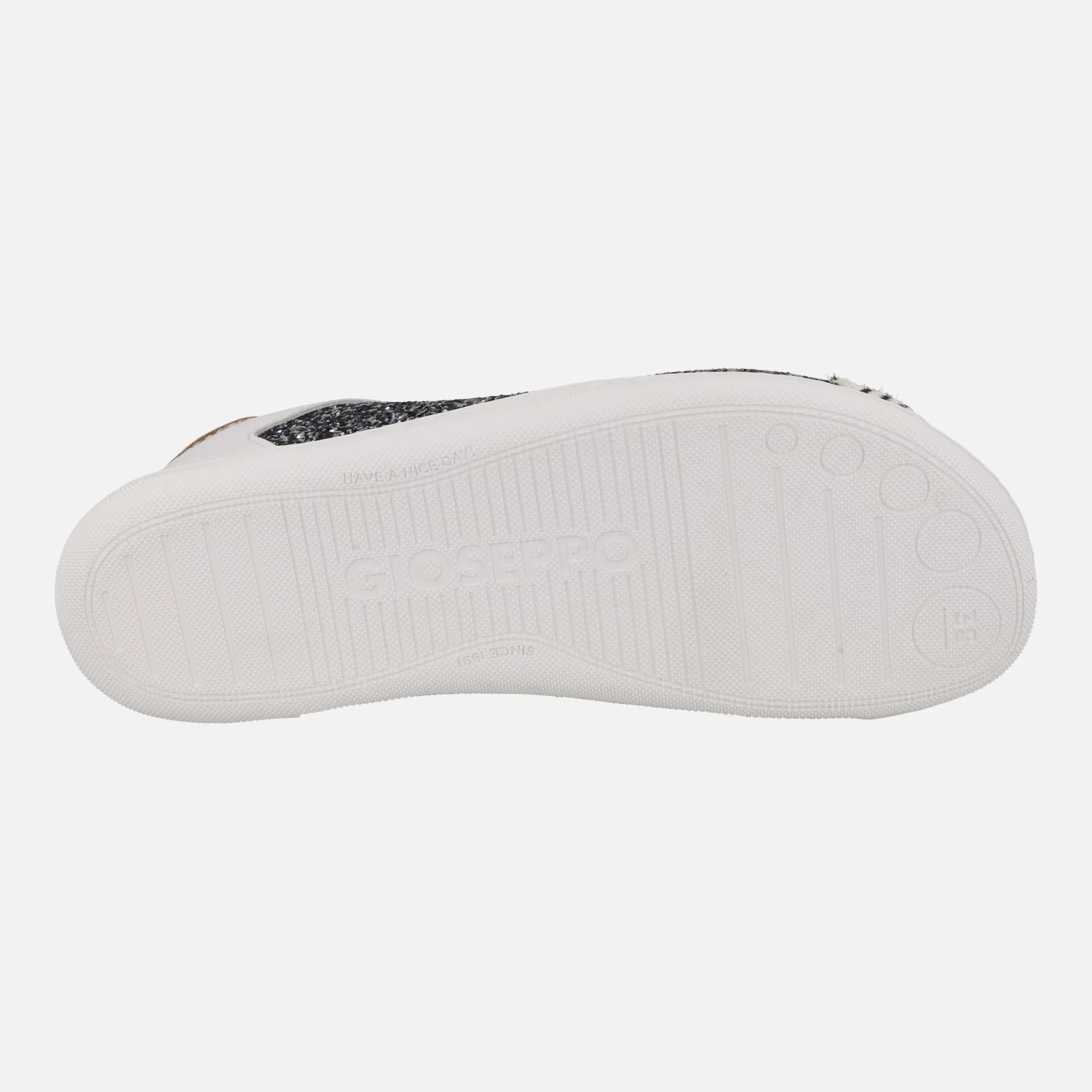 Zapatillas BAREFOOT en glitter plomo y print cebra Leelanau - Image 7