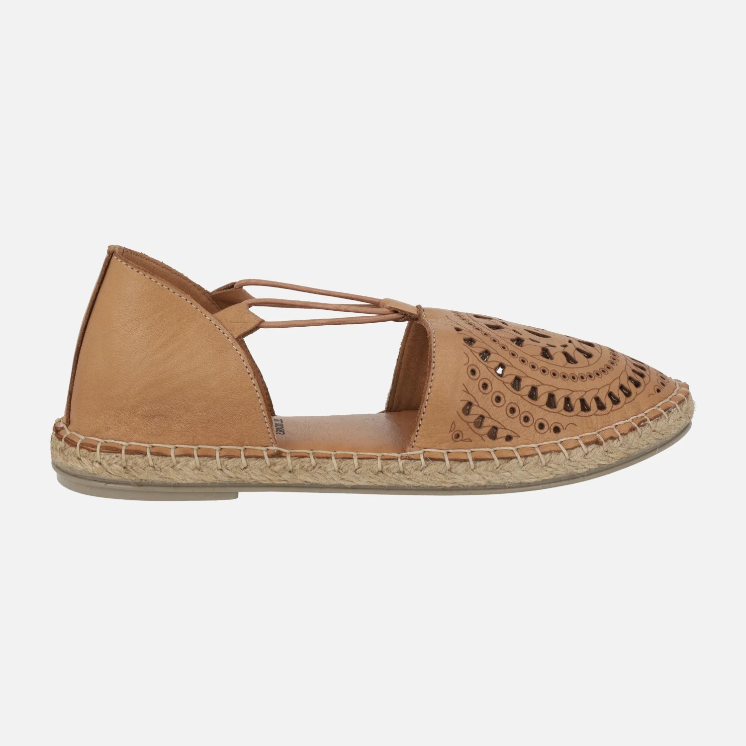 Zapatillas de piel con elásticos y piso de esparto Nansy - Image 6