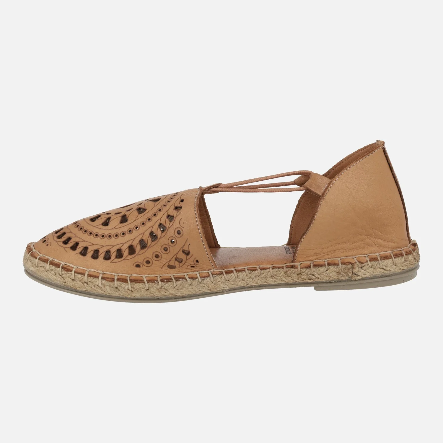 Zapatillas de piel con elásticos y piso de esparto Nansy - Image 8