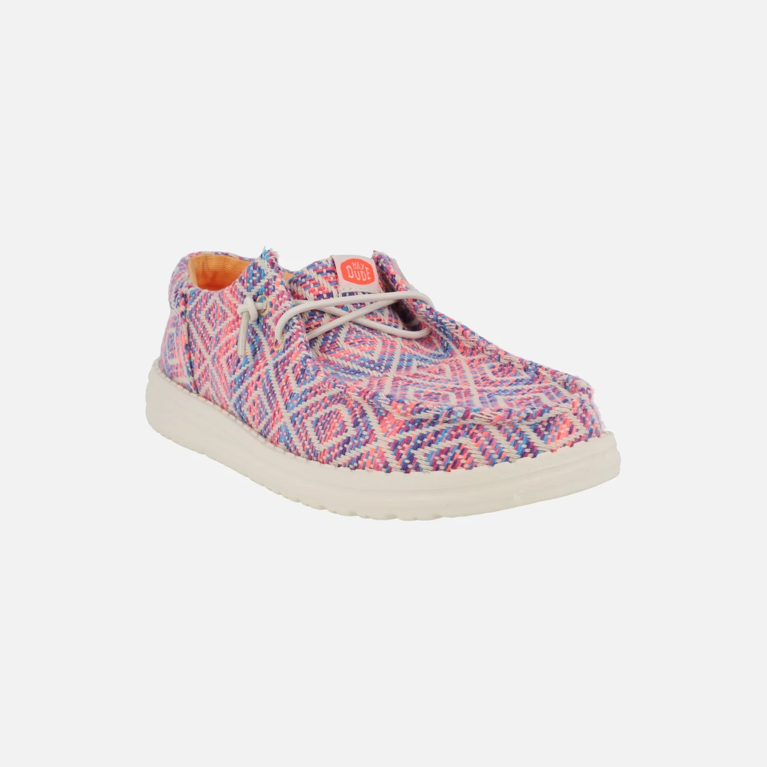 Zapatillas bordadas Hey Dude Wendy Funk surf baja en combinado rosa - Image 2