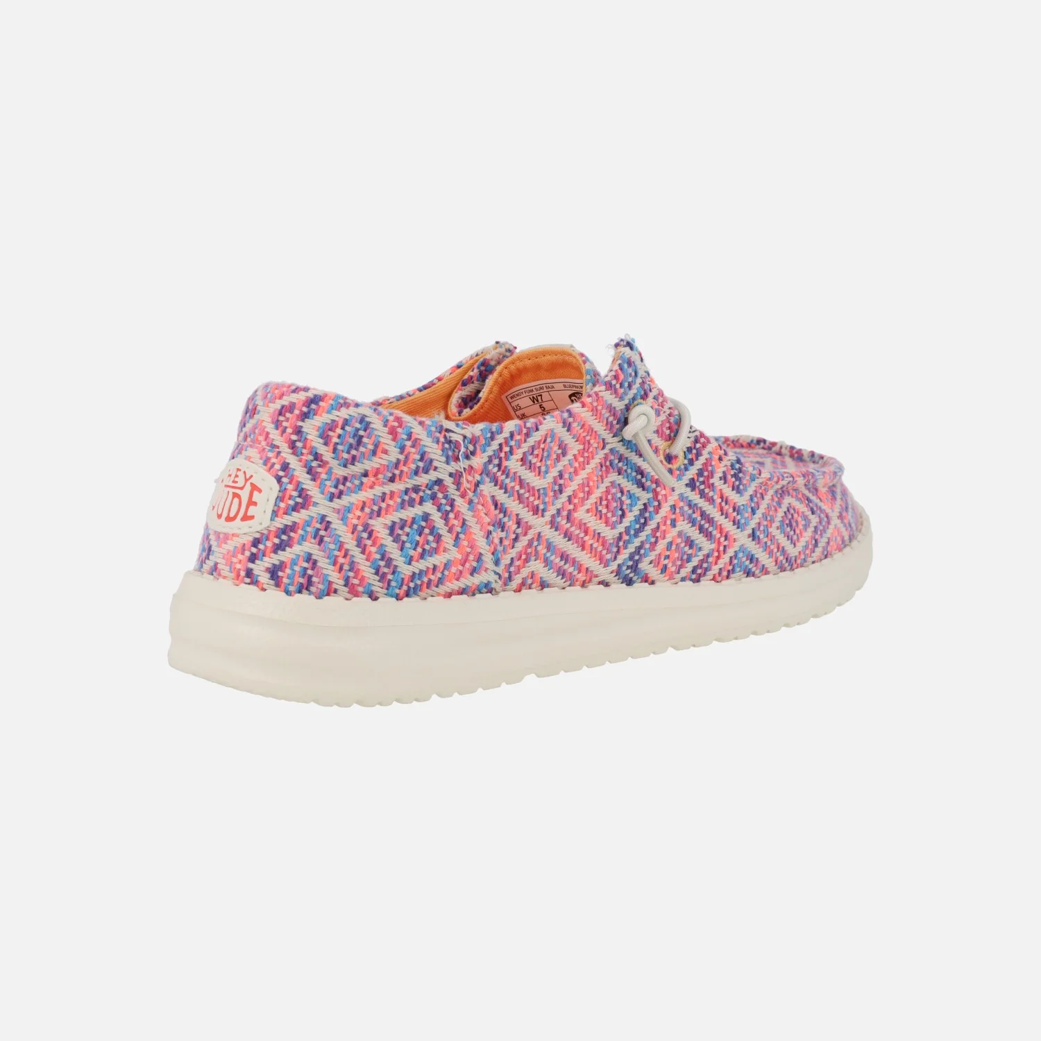 Zapatillas bordadas Hey Dude Wendy Funk surf baja en combinado rosa - Image 4