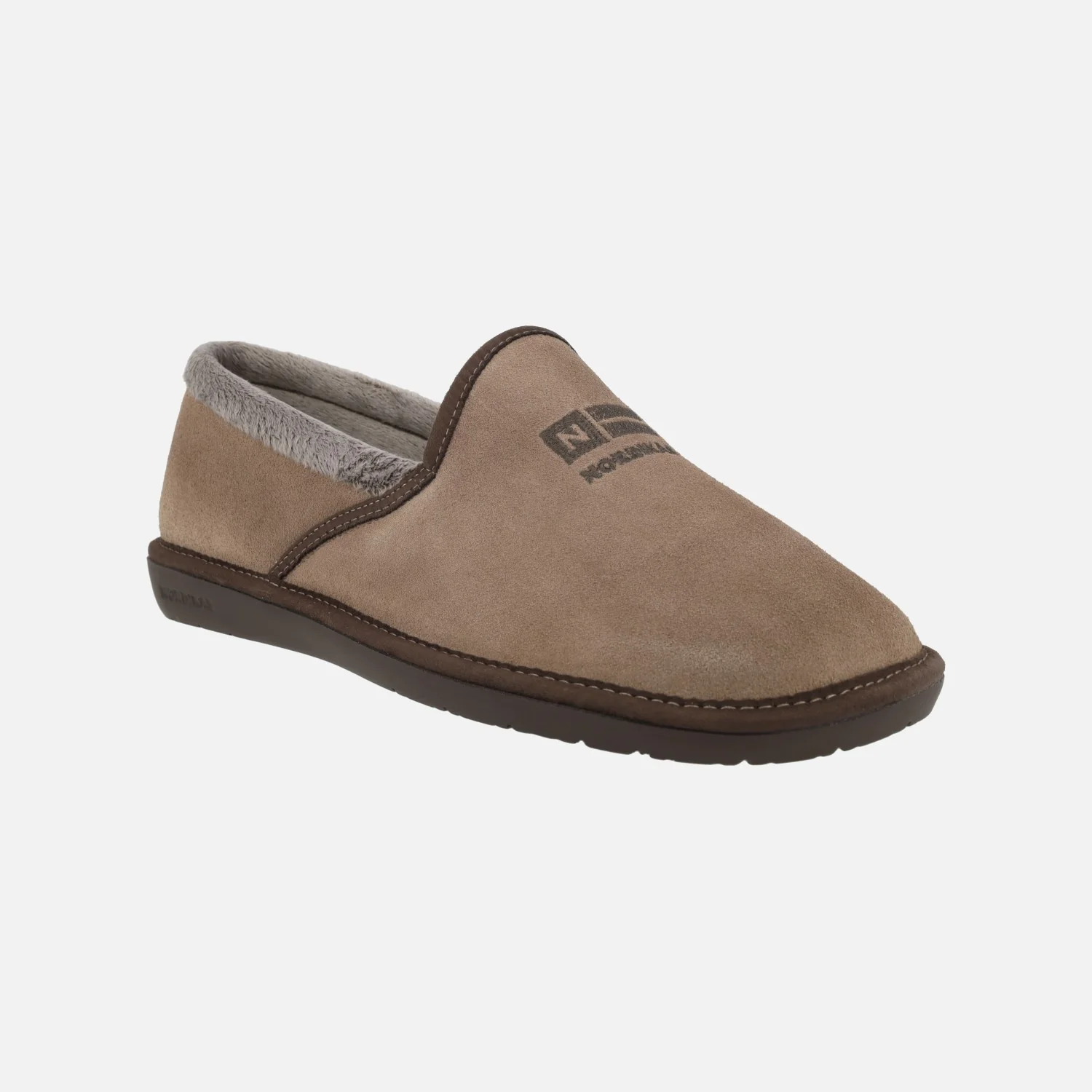 Zapatillas de casa cerradas para hombre en piel serraje - Image 2