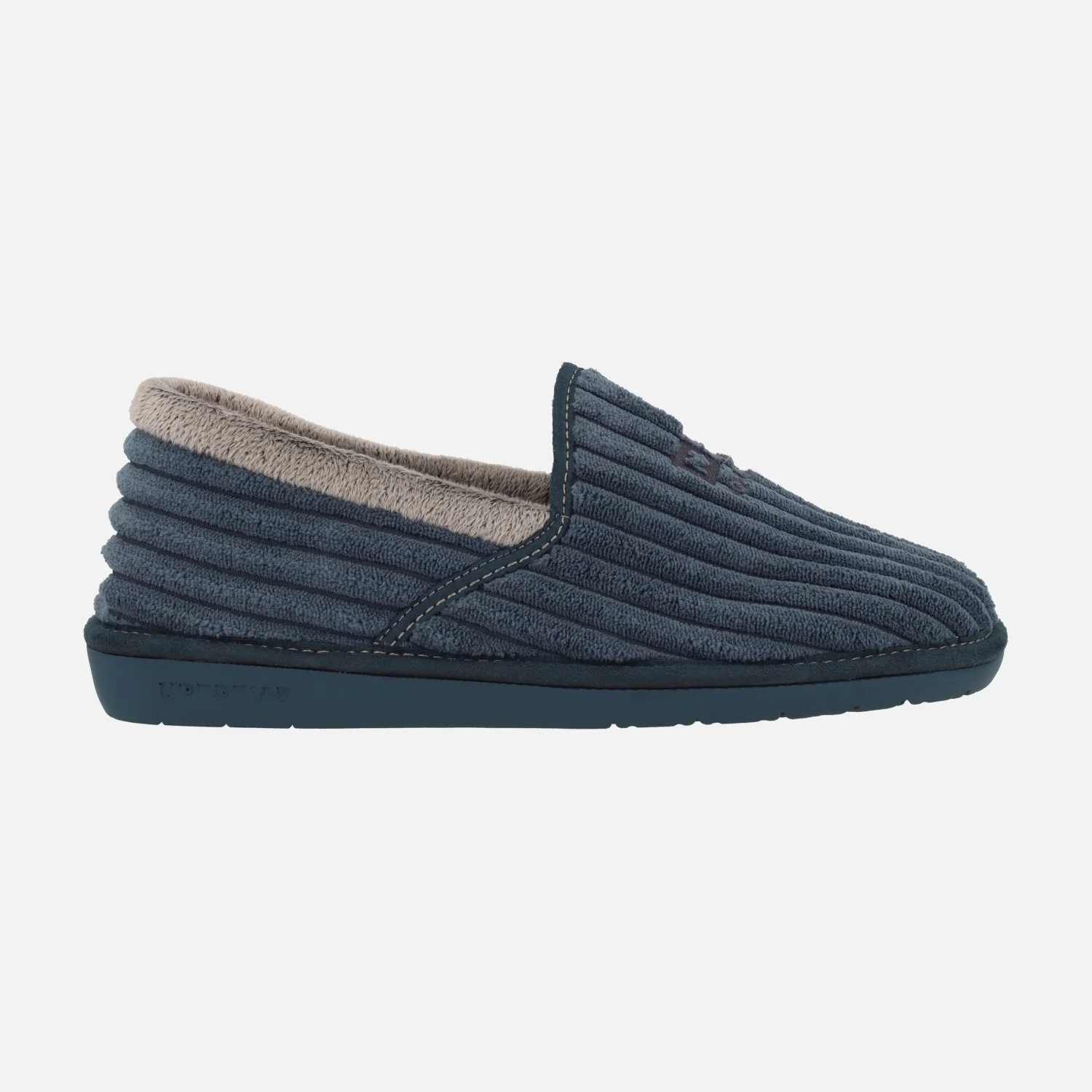 Zapatillas de casa cerradas para hombre en tejido de pana suave Boston - Image 6