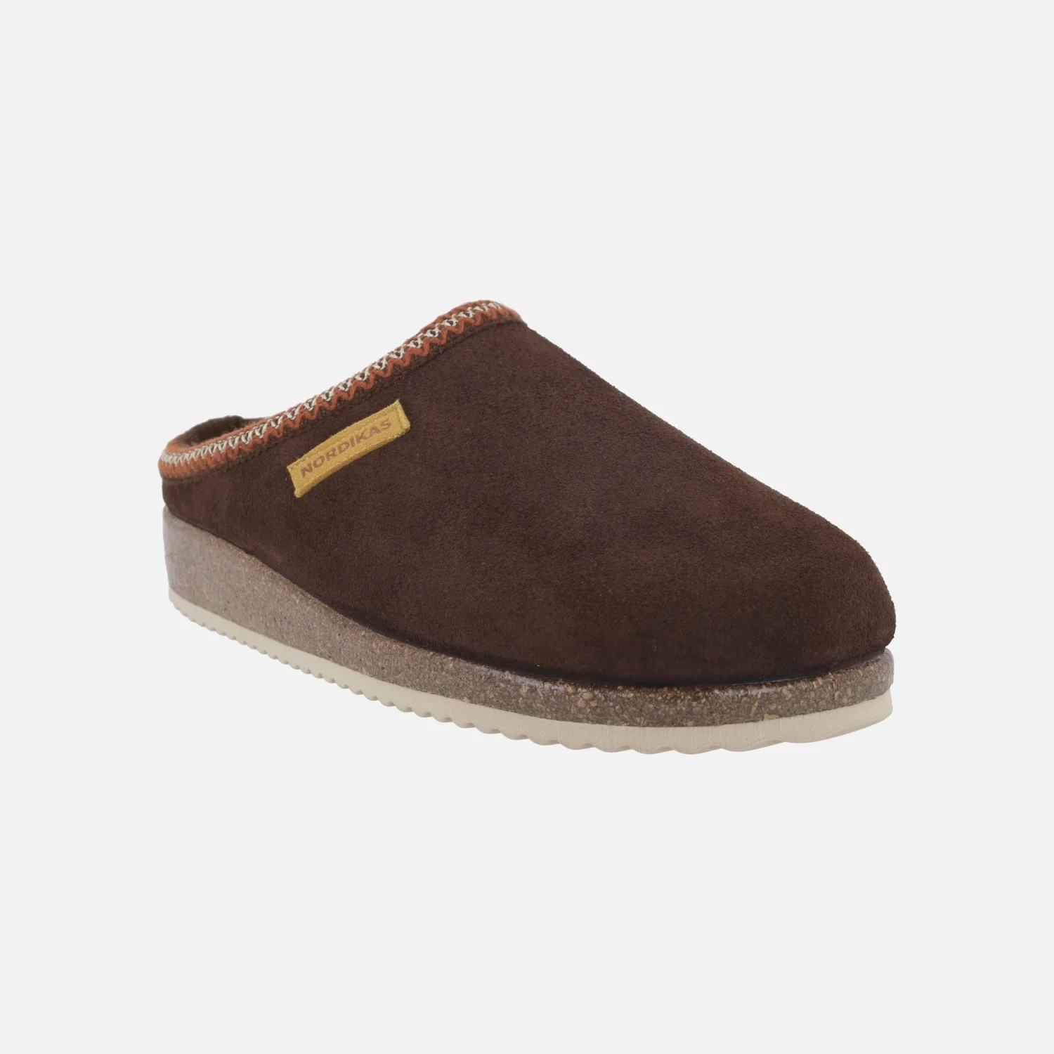Zapatillas de casa descalzas para hombre en afelpado marrón - Image 2