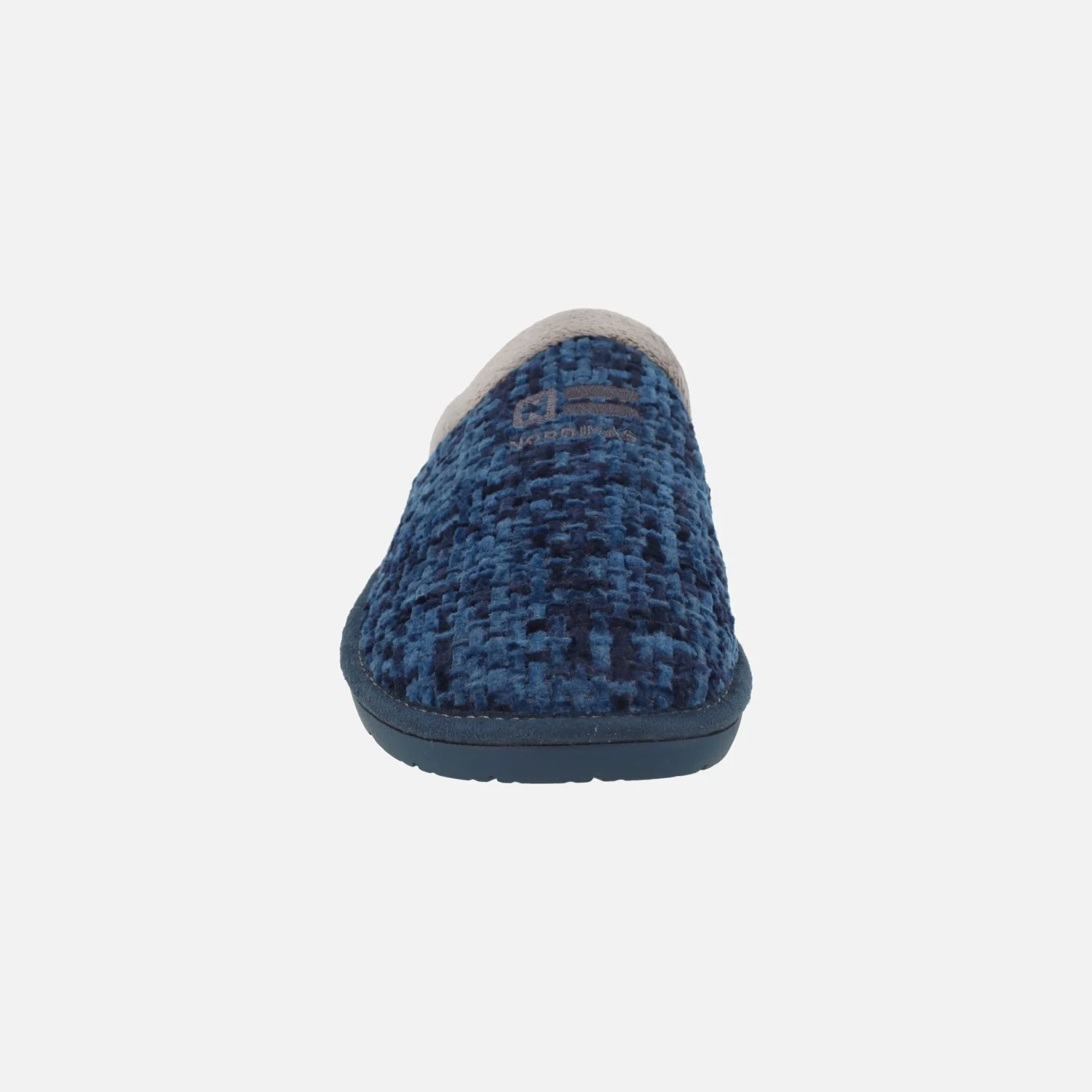 Zapatillas de casa descalzas para hombre en tejido Quebec marino - Image 5
