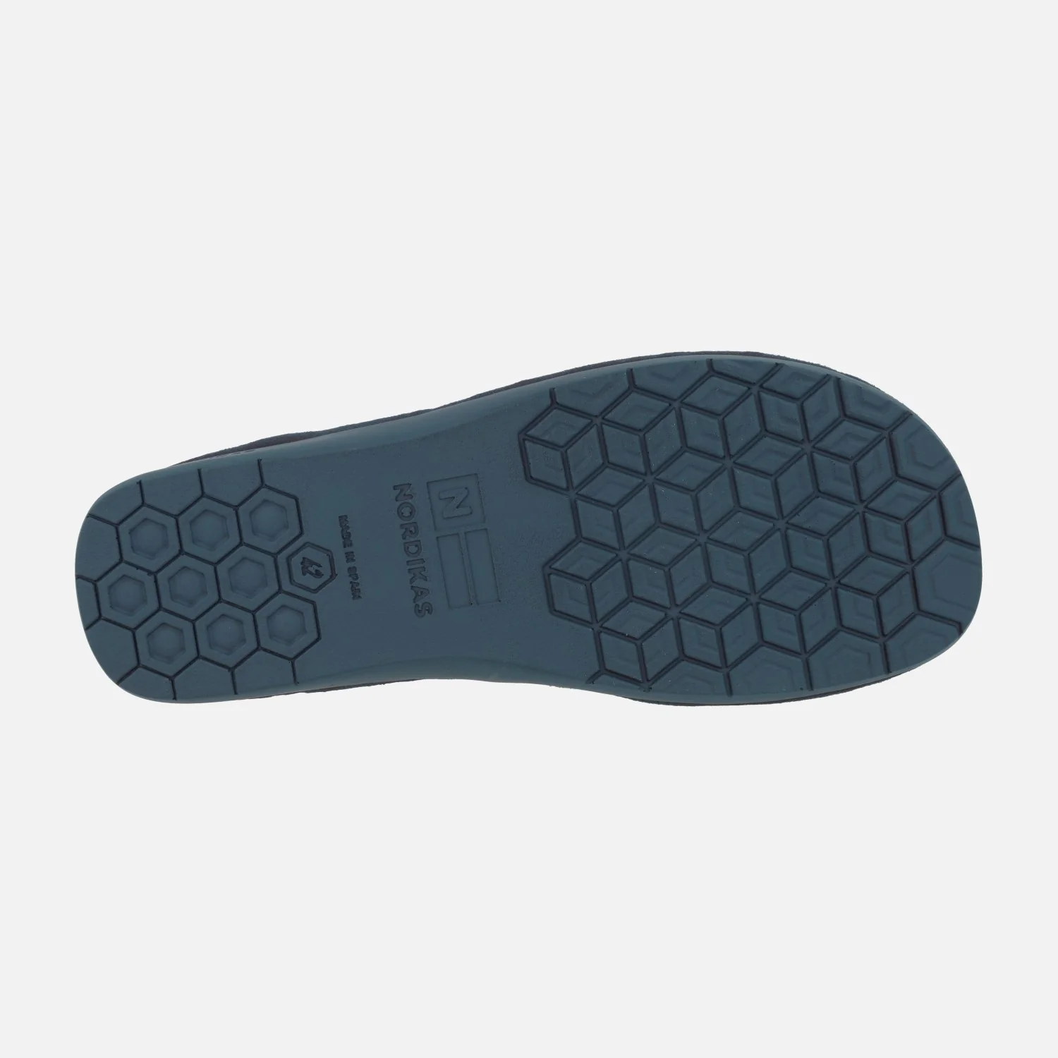 Zapatillas de casa descalzas para hombre en tejido Quebec marino - Image 6