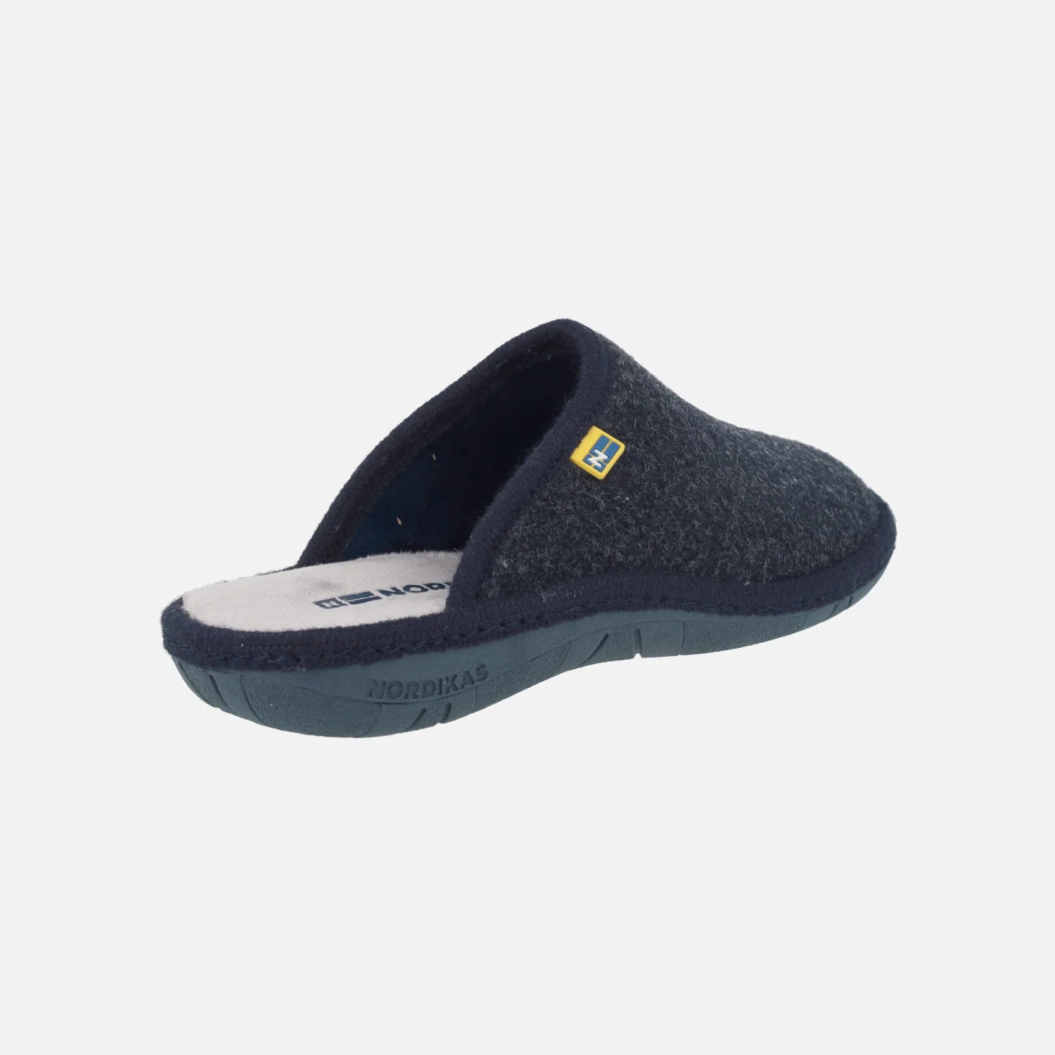 Zapatillas de casa descalzas para hombre en tejido Tirol marino - Image 3
