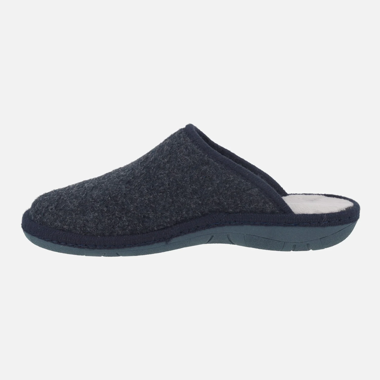 Zapatillas de casa descalzas para hombre en tejido Tirol marino - Image 4
