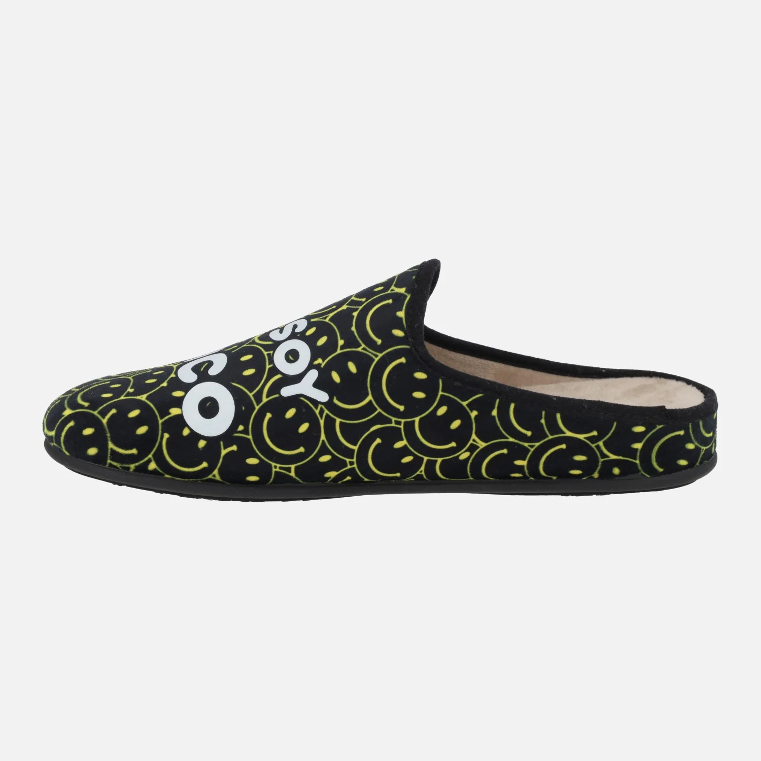 Zapatillas de casa descalzas para hombre Soy único con smileys - Image 3