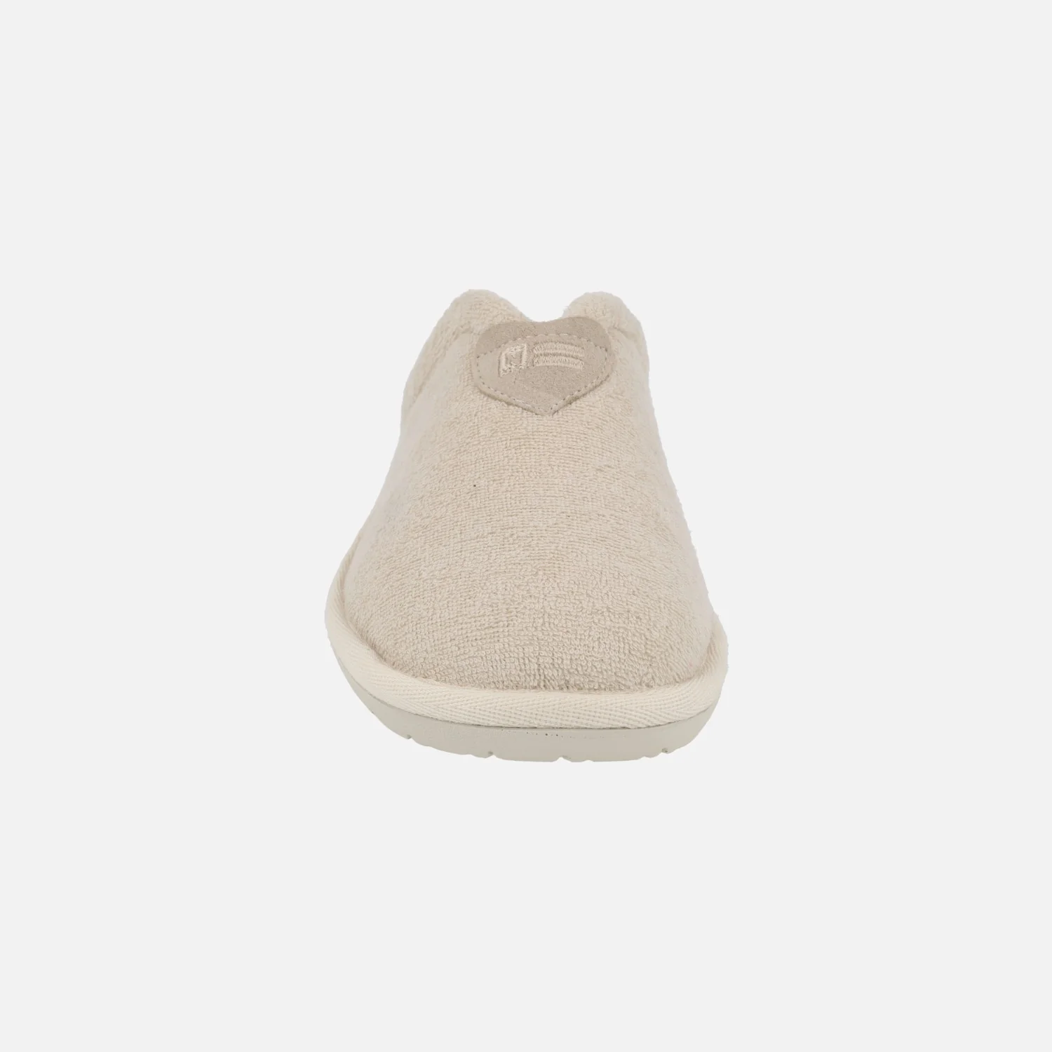 Zapatillas de casa descalzas para mujer en toalla beige - Image 5