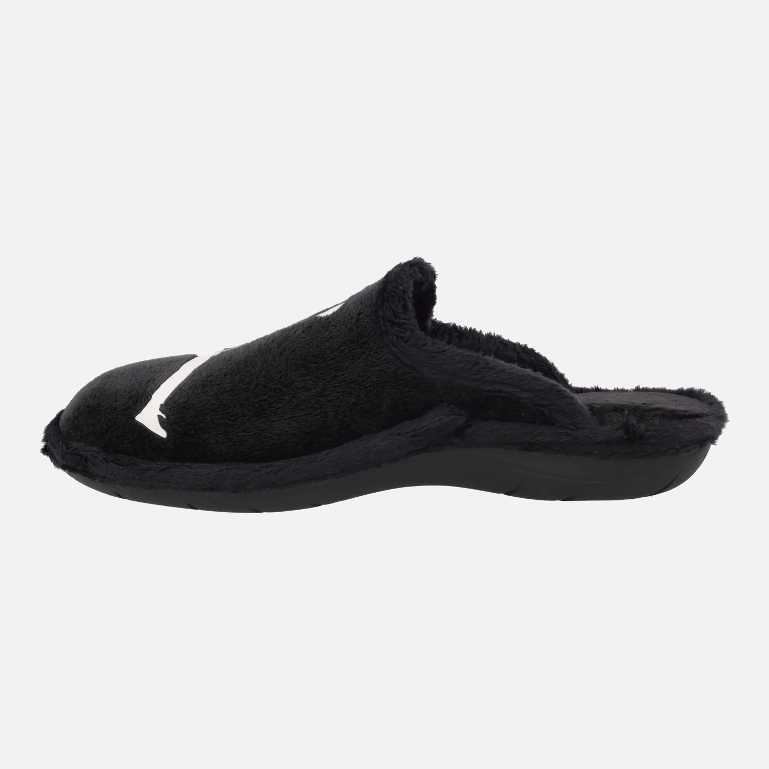 Zapatillas de casa para hombre en tejido negro con logo Jordan - Image 6