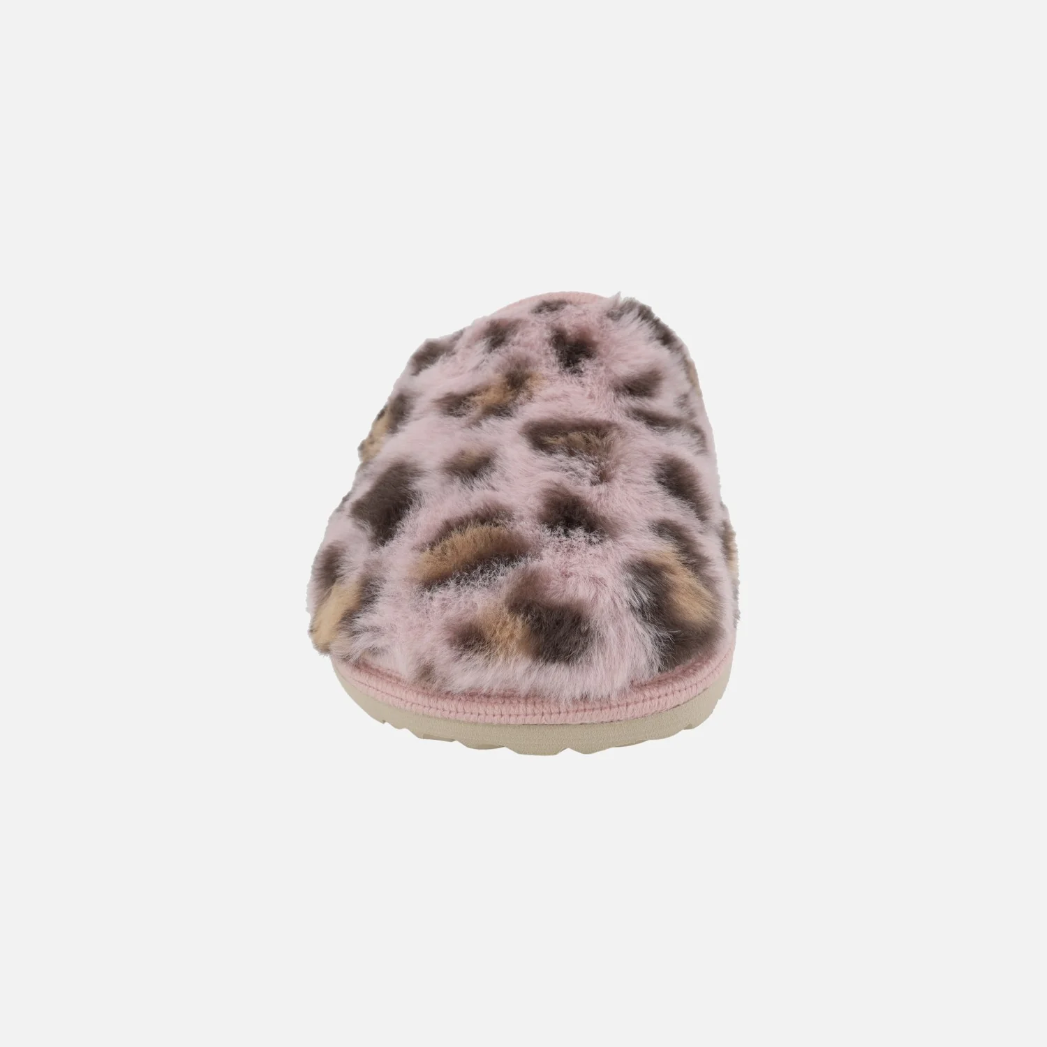 Zapatillas de casa para mujer en pelo leopardo rosa - Image 5