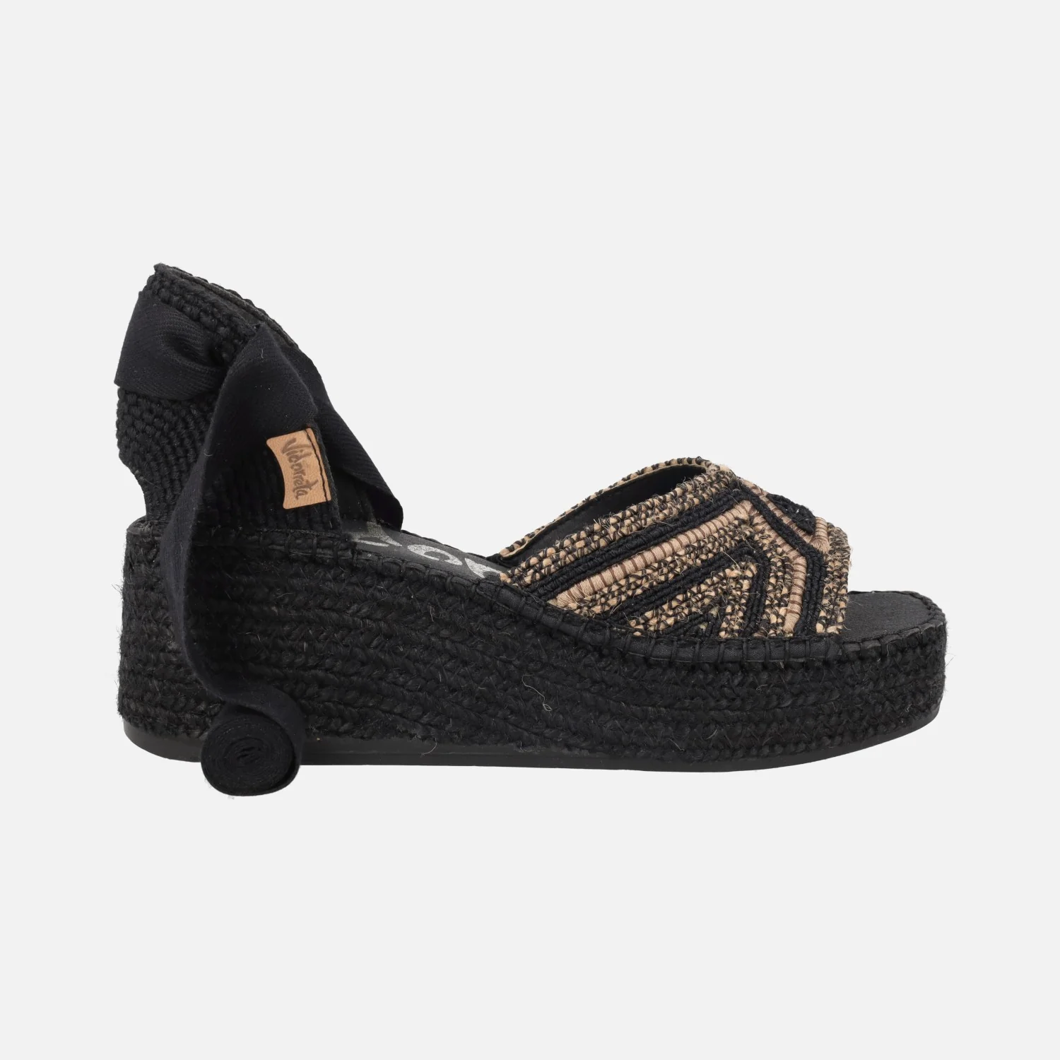 Zapatillas de esparto abiertas de puntera con cintas - Image 7