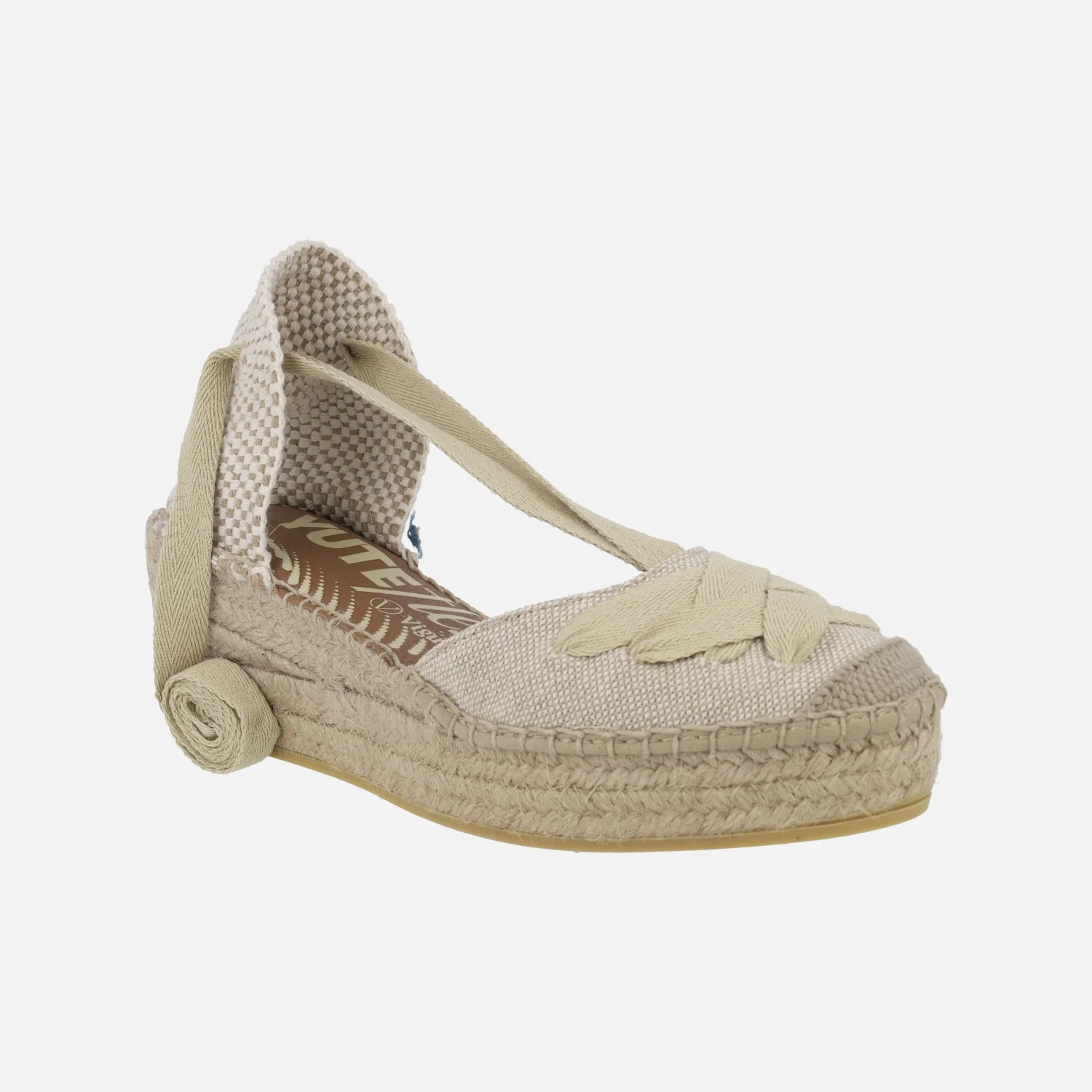 Zapatillas de esparto con cintas y cuña Yuteflex - Image 2